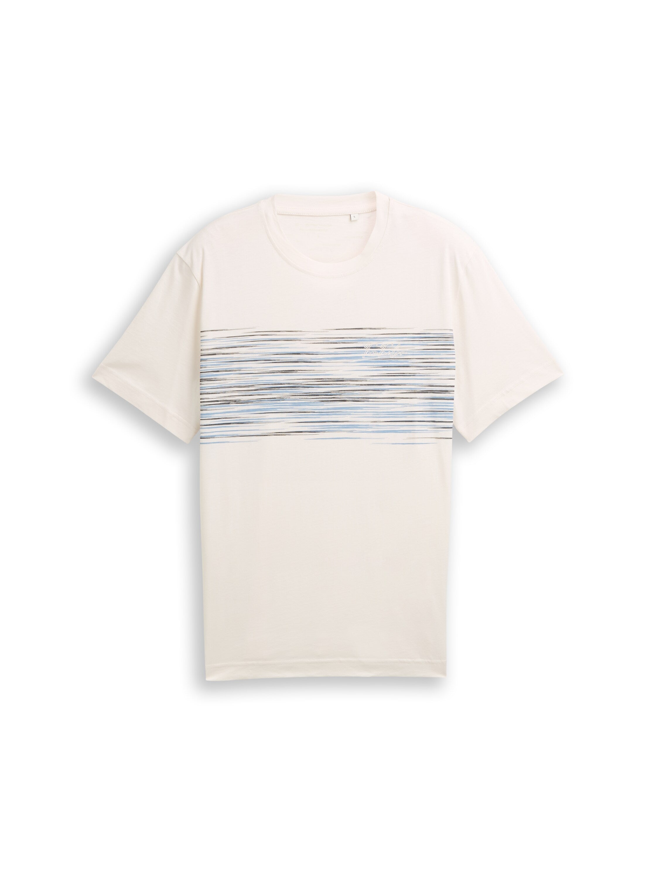 Tom Tailor White Short Sleeved T-Shirt With Print