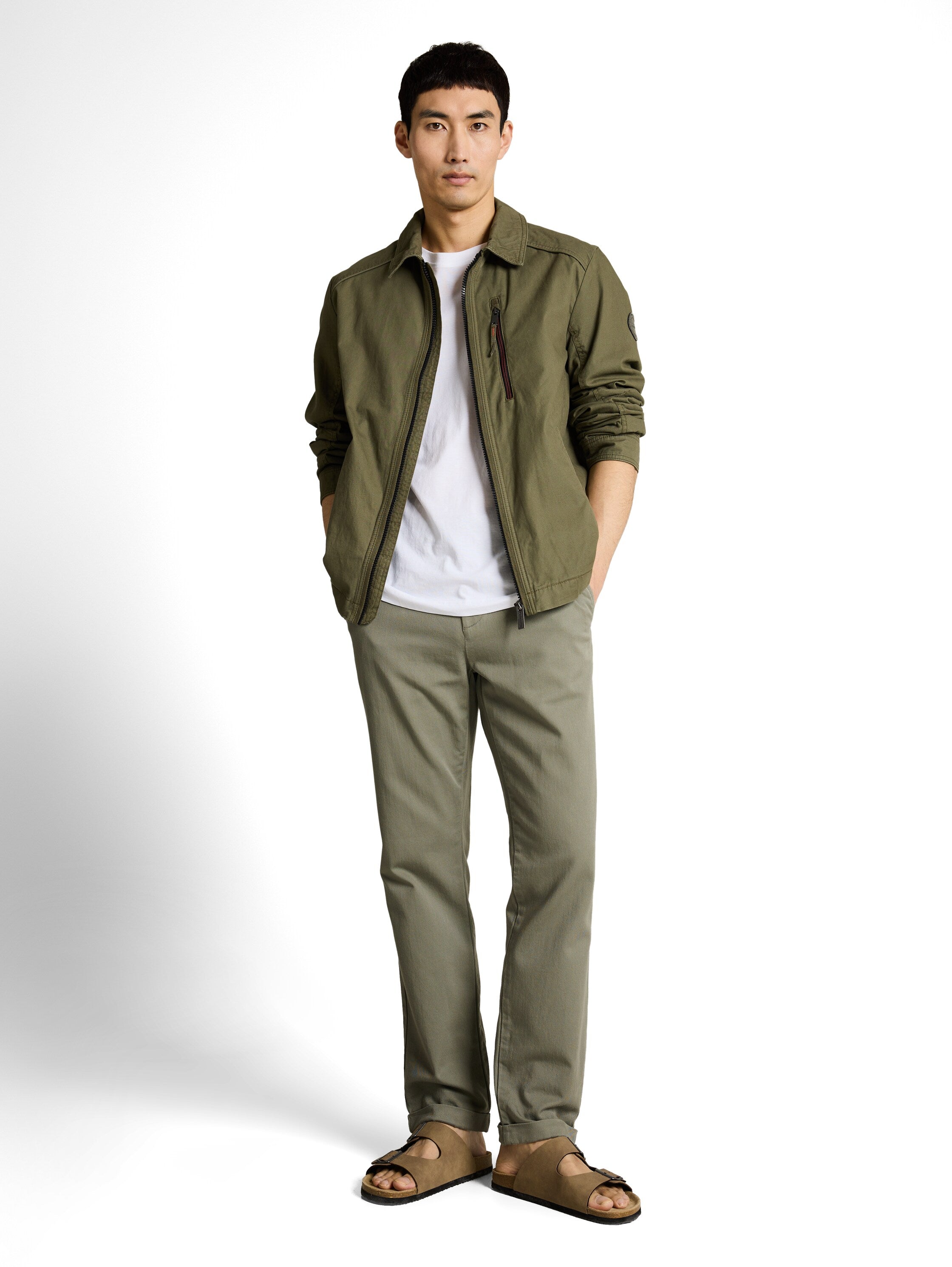 Tom Tailor Olive Chino Trousers