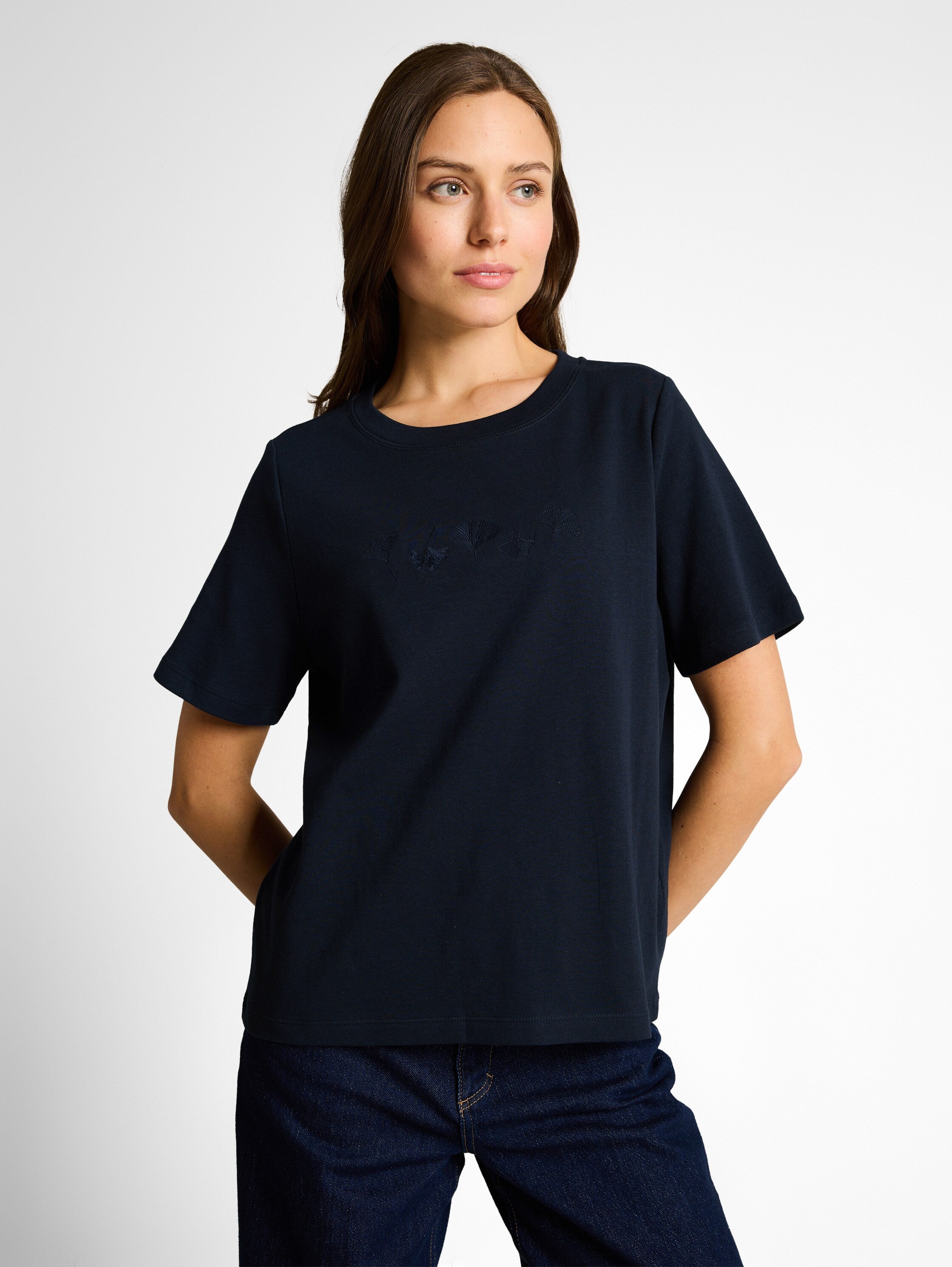 Tom Tailor Navy Cotton Short Sleeved T-Shirt