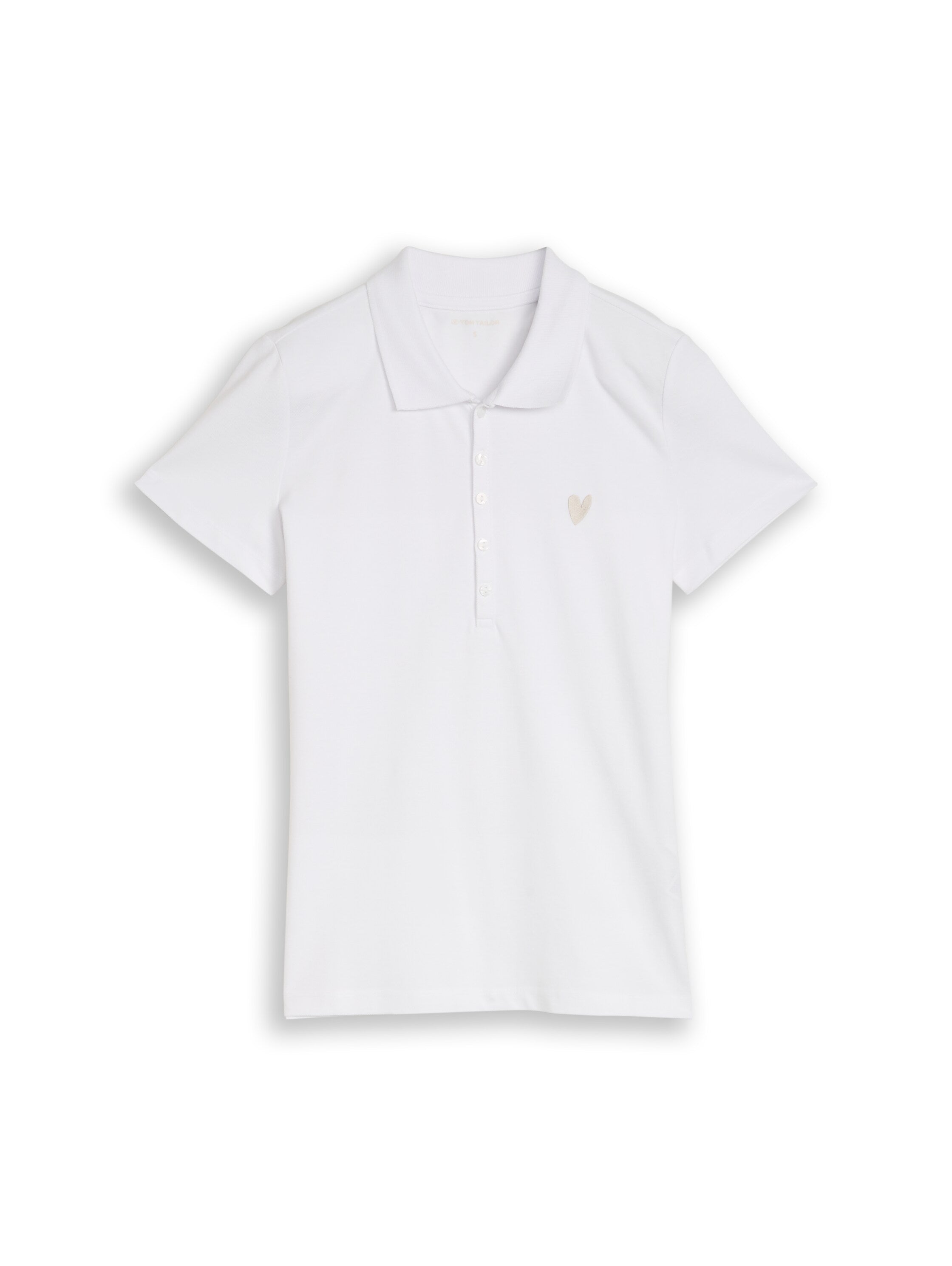 Tom Tailor White Short Sleeved Polo