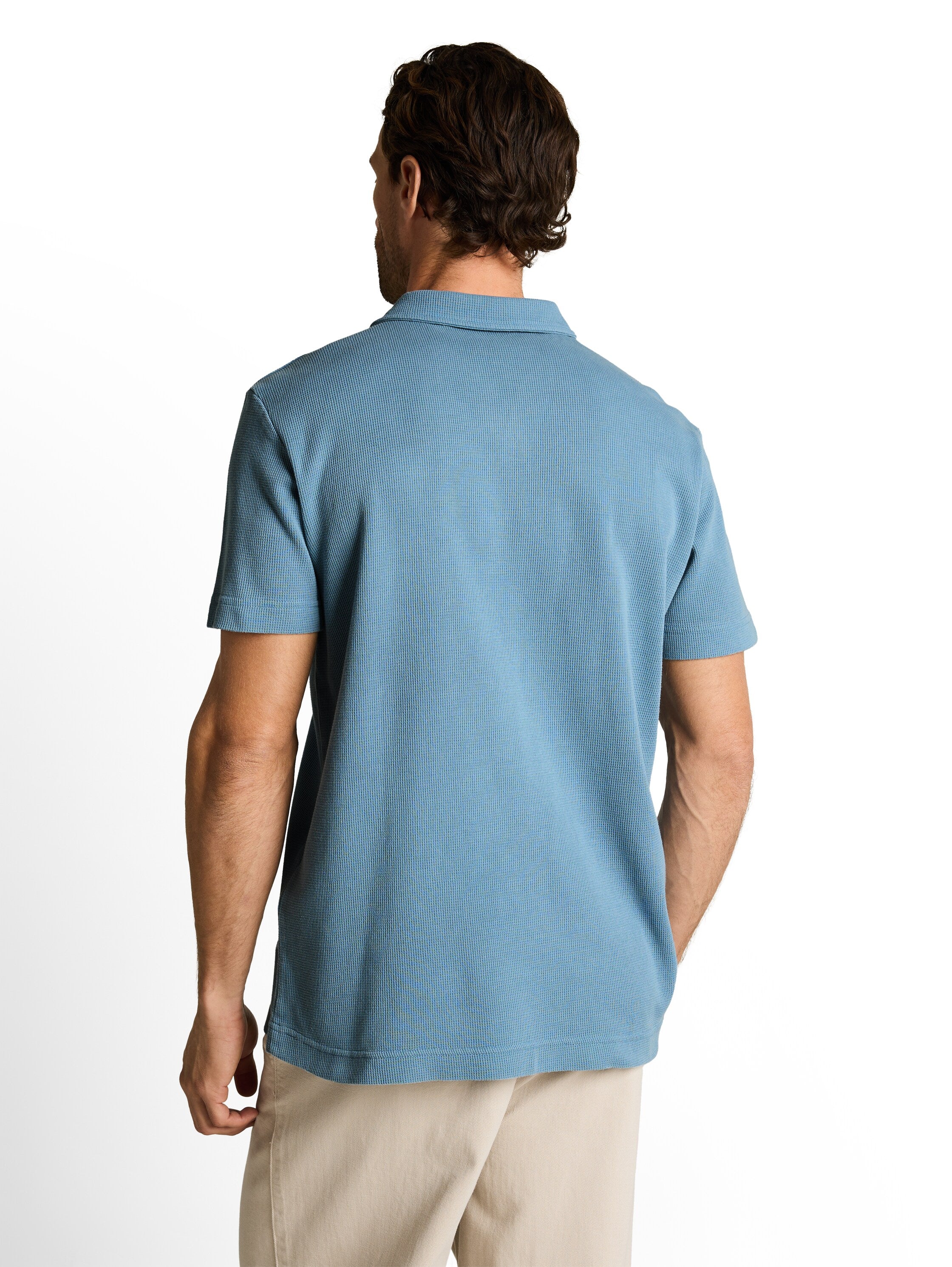 Tom Tailor Blue Short Sleeved Polo With Logo
