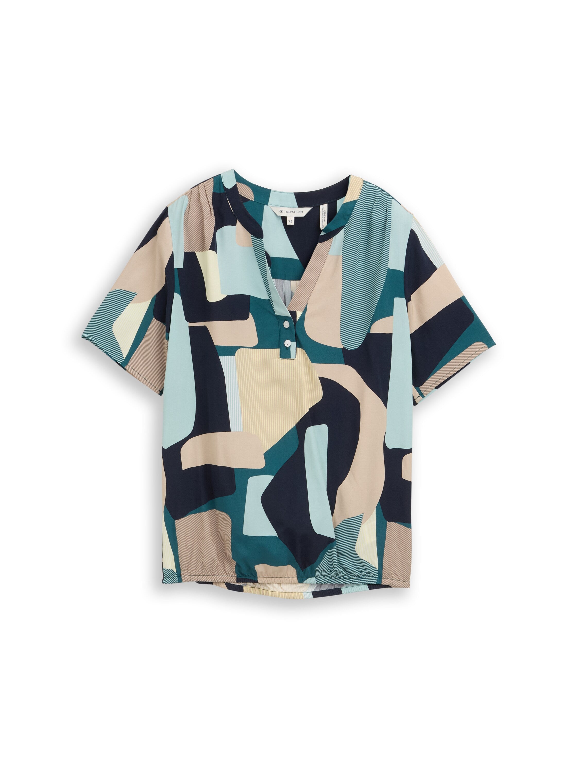 Tom Tailor Short Sleeved Printed Blouse