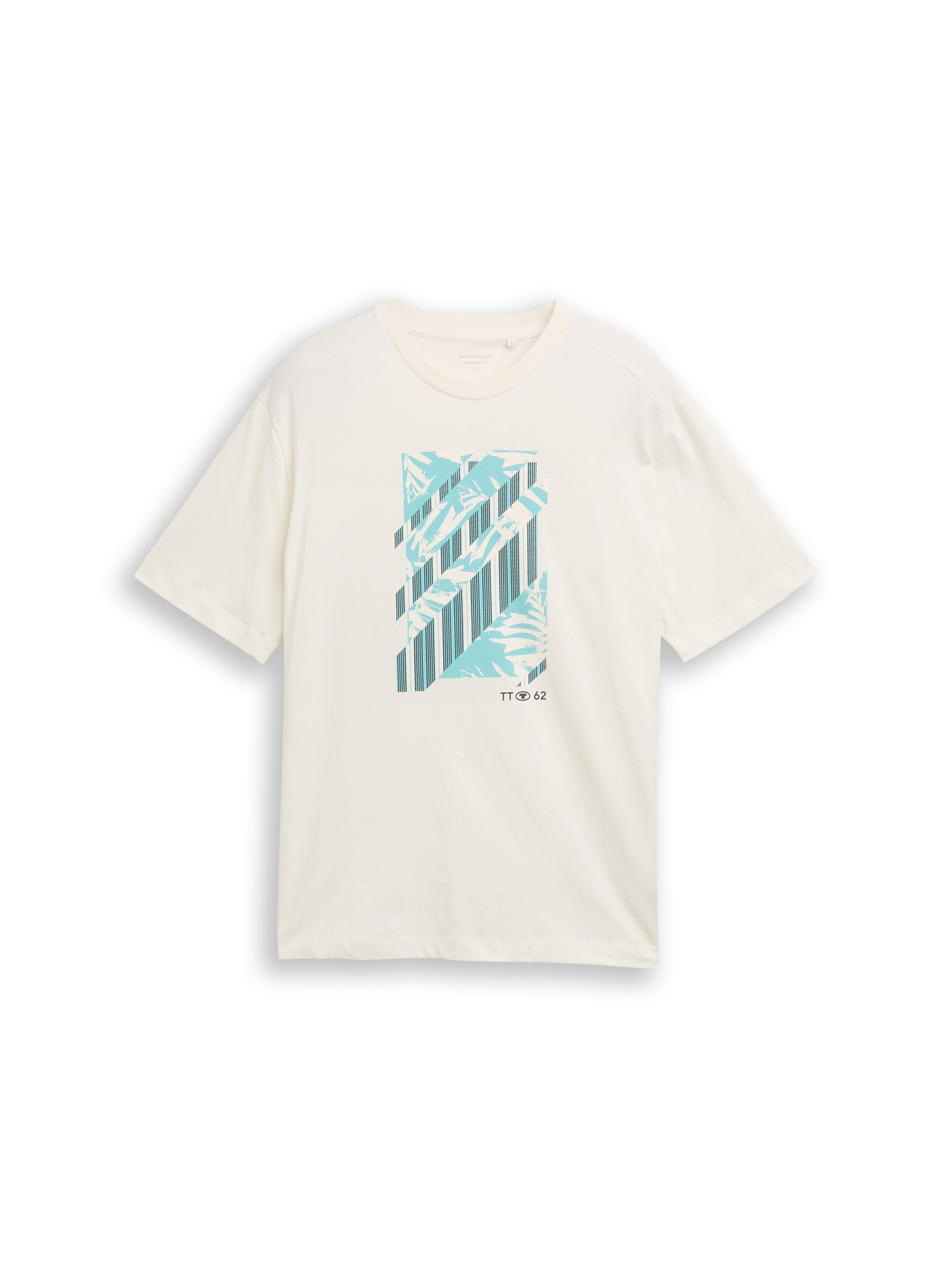 Tom Tailor Gardenia White T-Shirt With Print