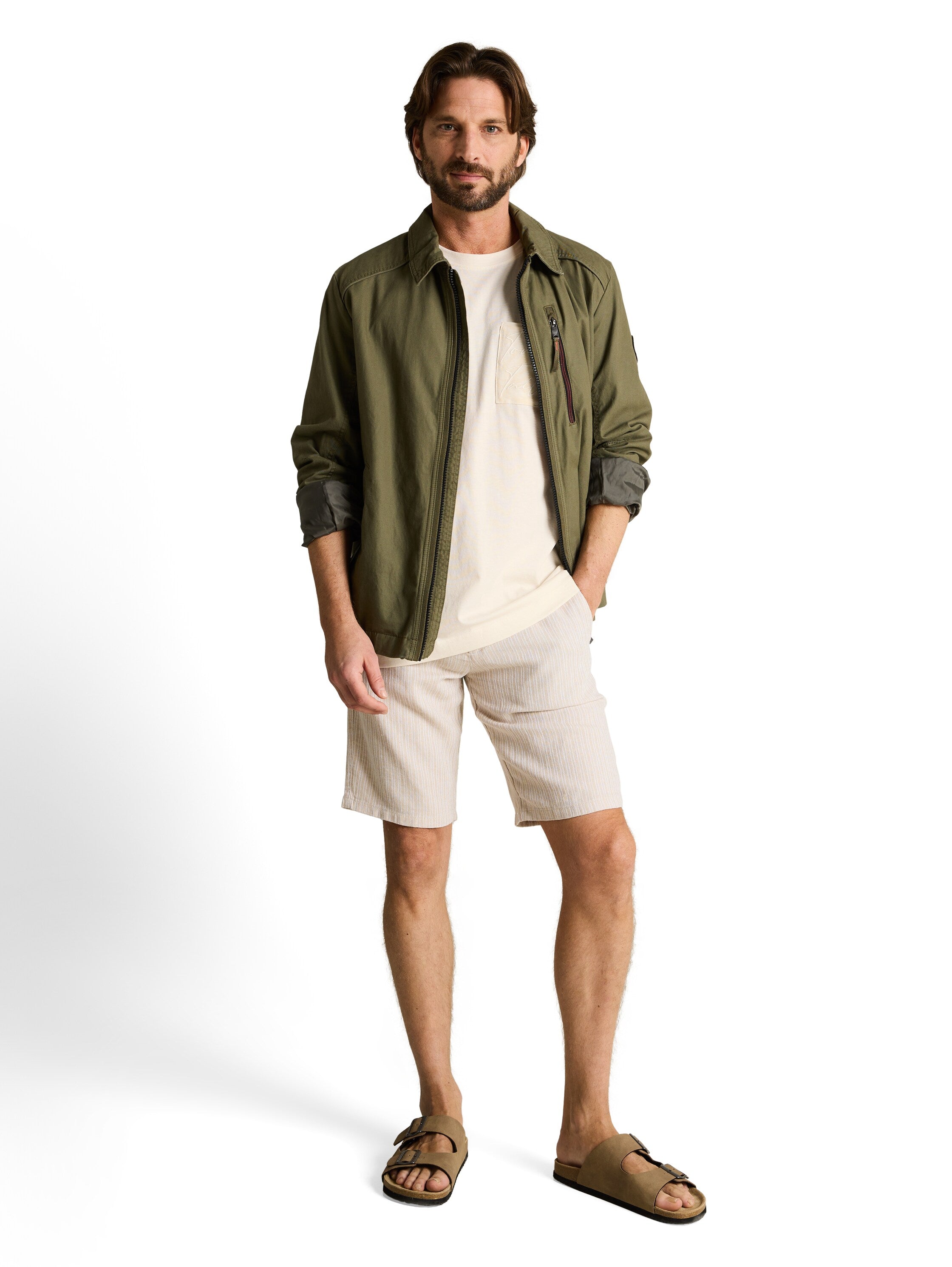 Tom Tailor Gardenia White T-Shirt With Breast Pocket