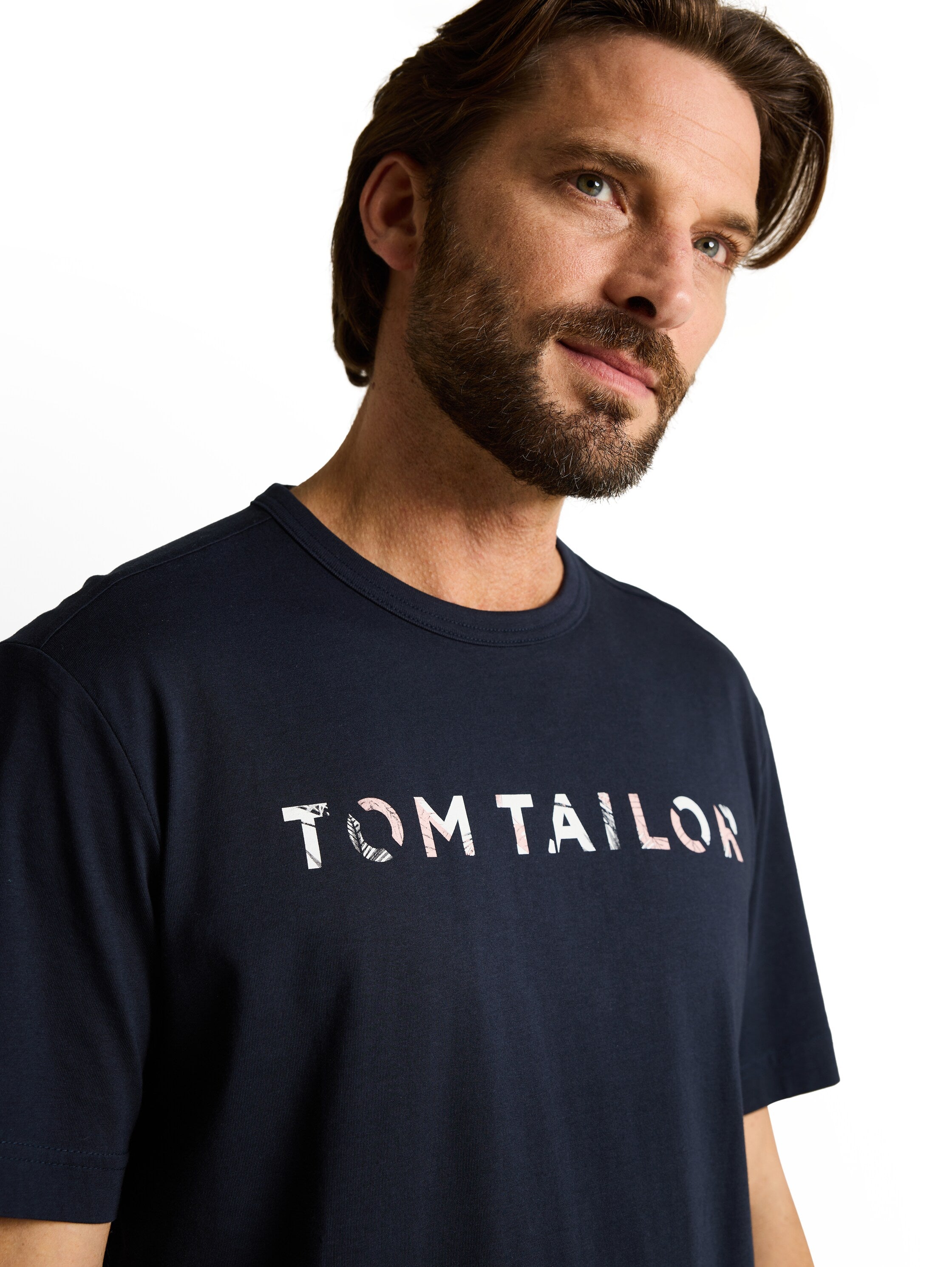 Tom Tailor Navy T-Shirt With Print