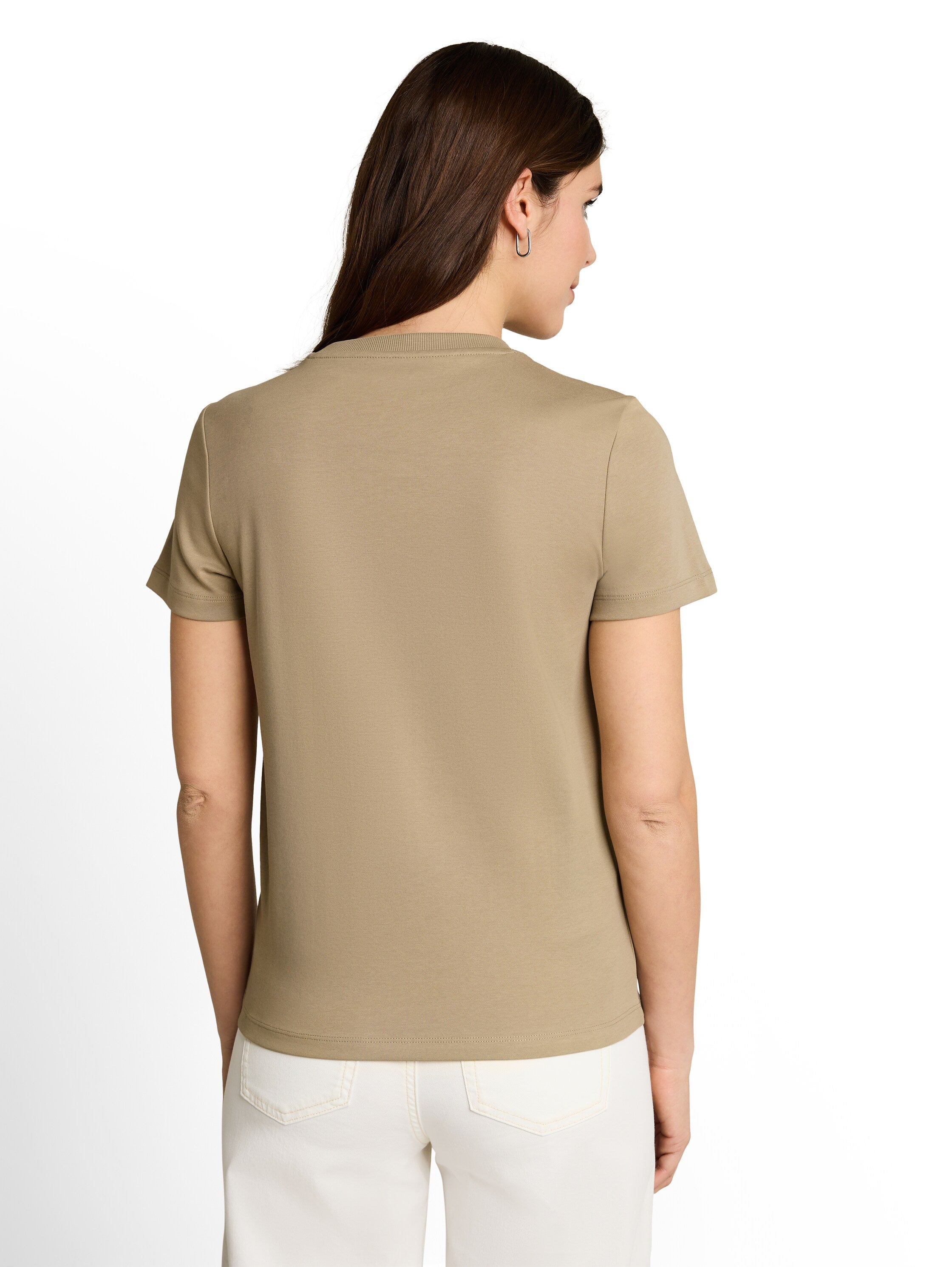 Tom Tailor Beige Basic Cotton T-Shirt