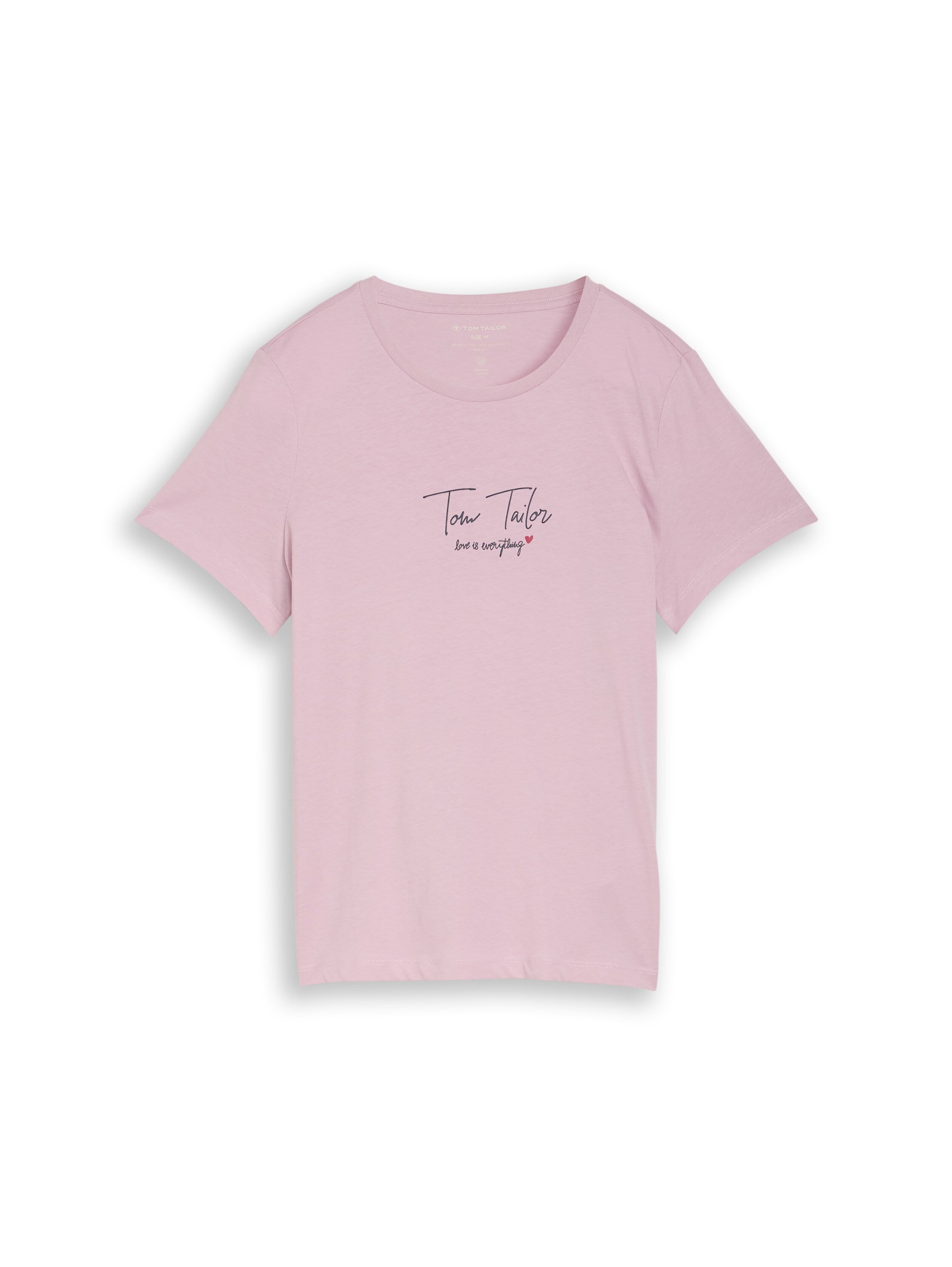 Tom Tailor Light Elderberry T-shirt With Logo Print