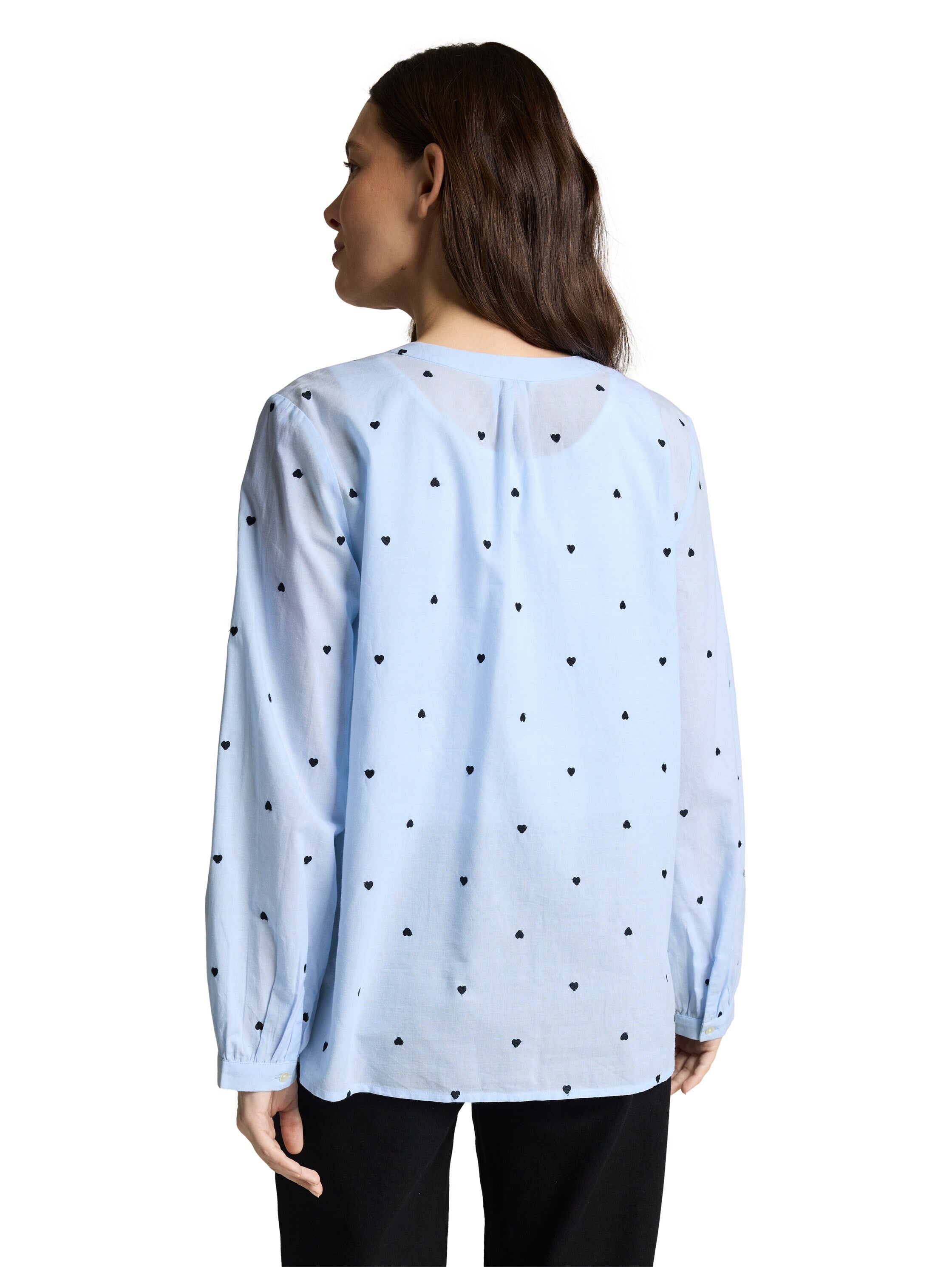 Tom Tailor Buttoned Blue Blouse