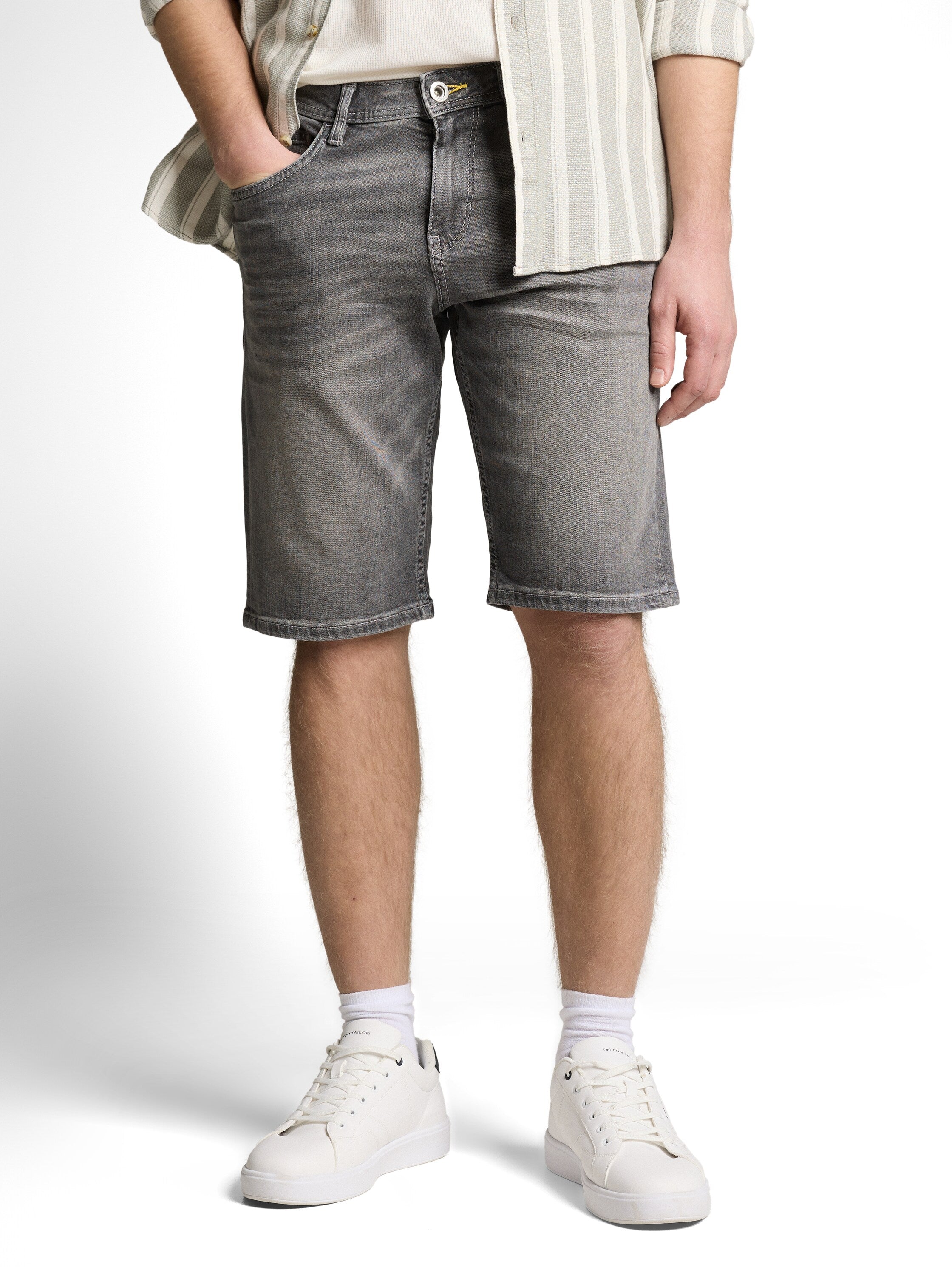 Tom Tailor Grey Regular Slim Denim Short