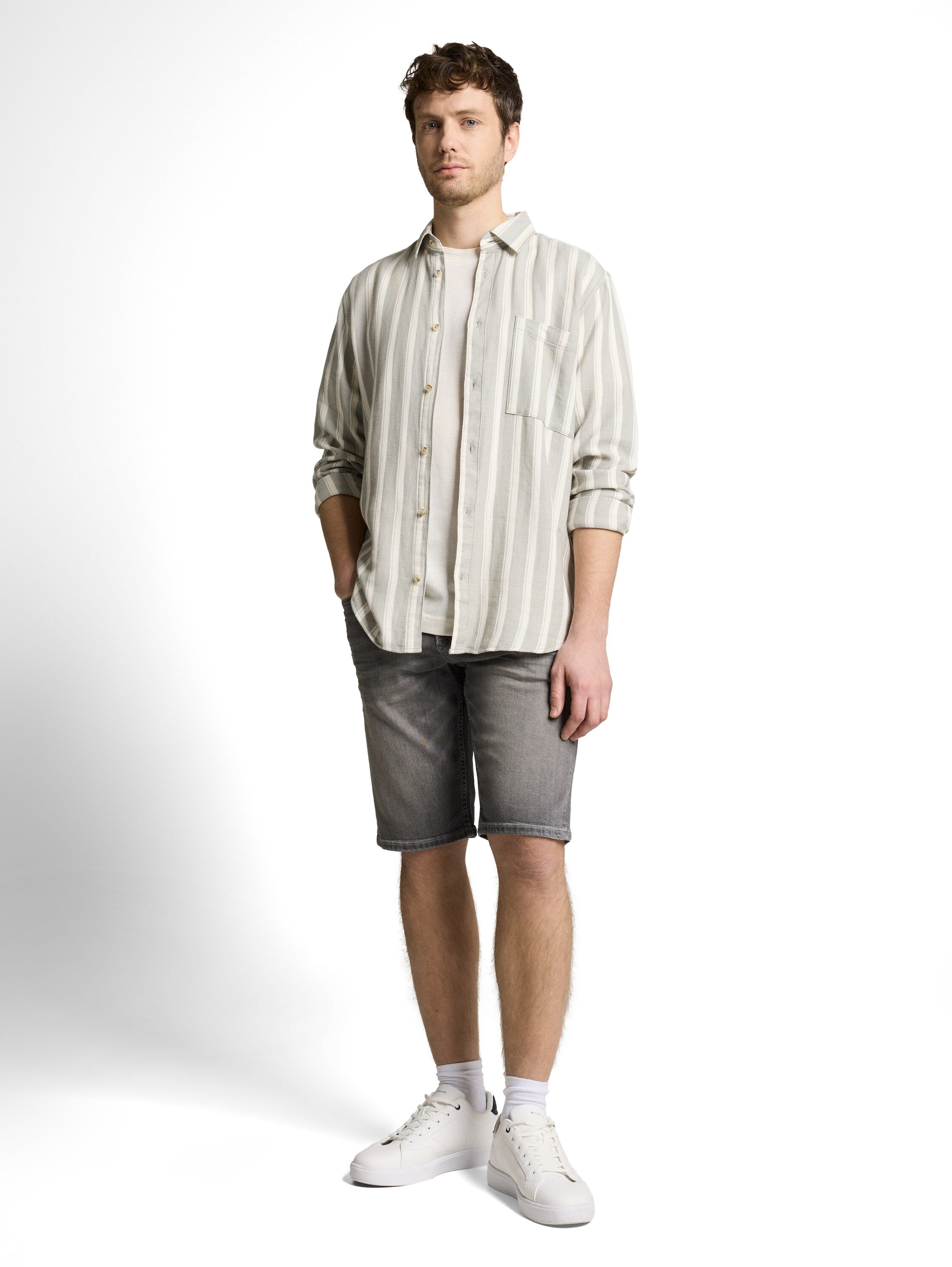Tom Tailor Grey Regular Slim Denim Short
