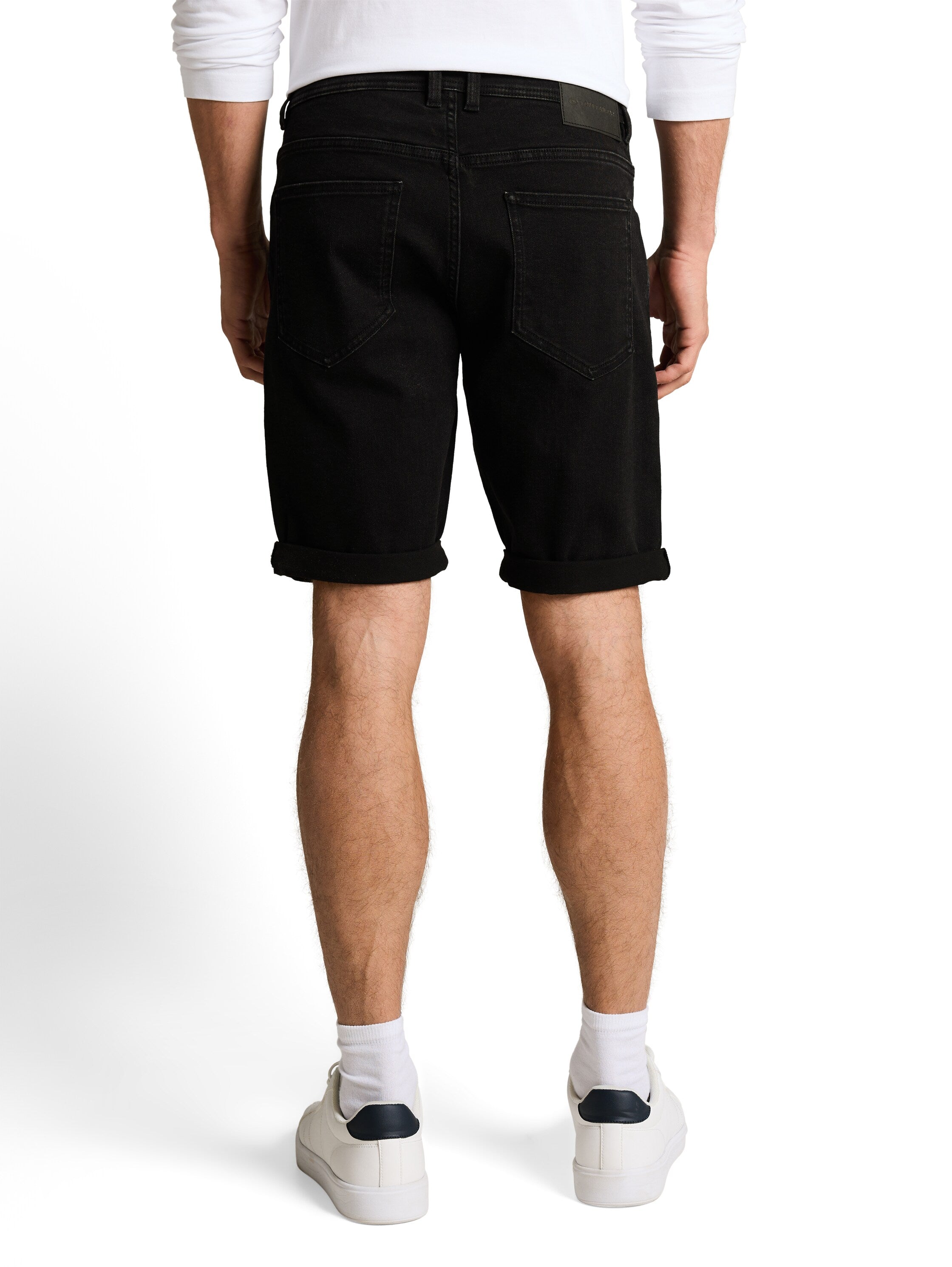 Tom Tailor Black Regular Slim Denim Short