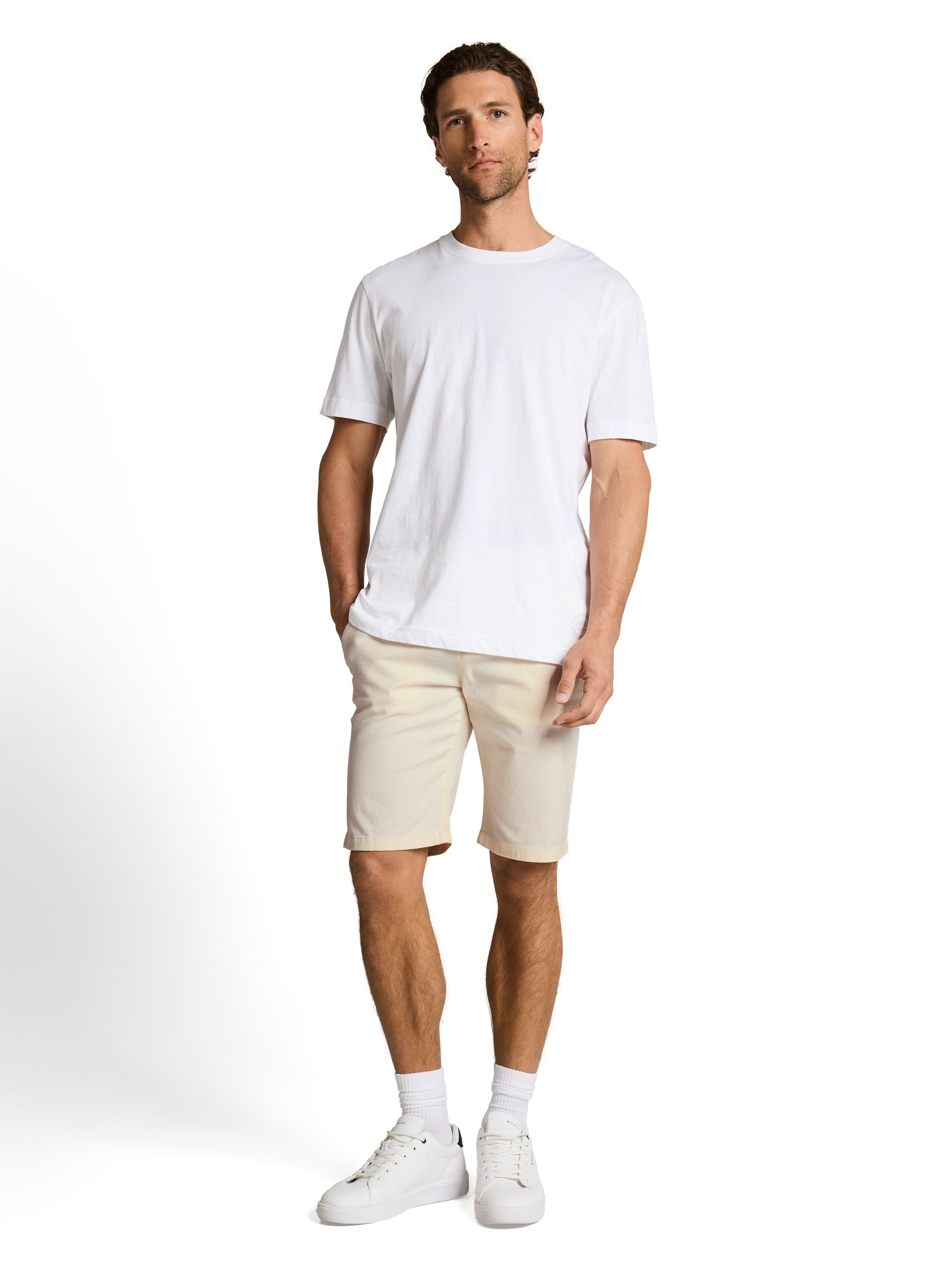 Tom Tailor Gardenia White Chino Shorts