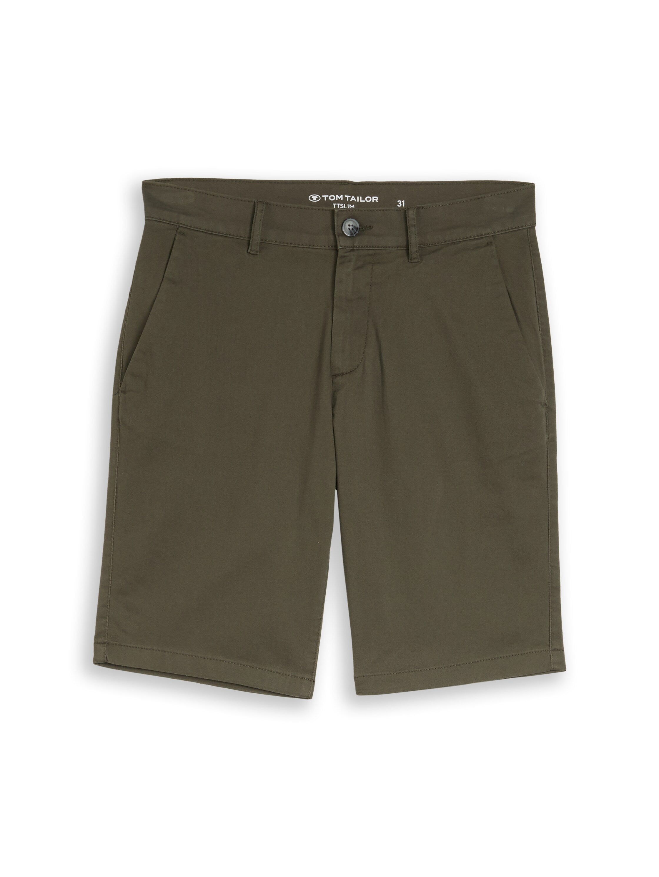 Tom Tailor Deep Green Chino Shorts