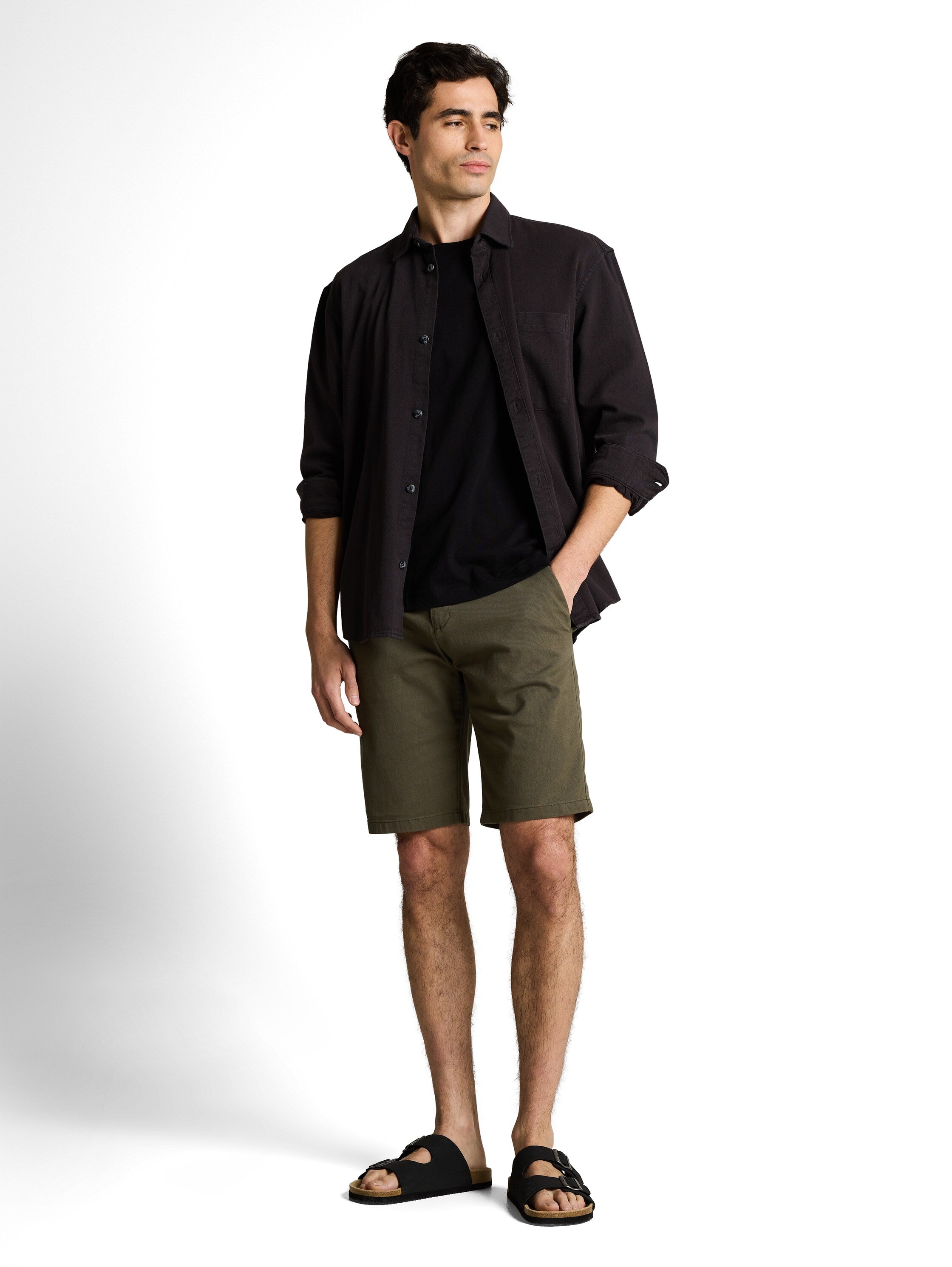 Tom Tailor Deep Green Chino Shorts