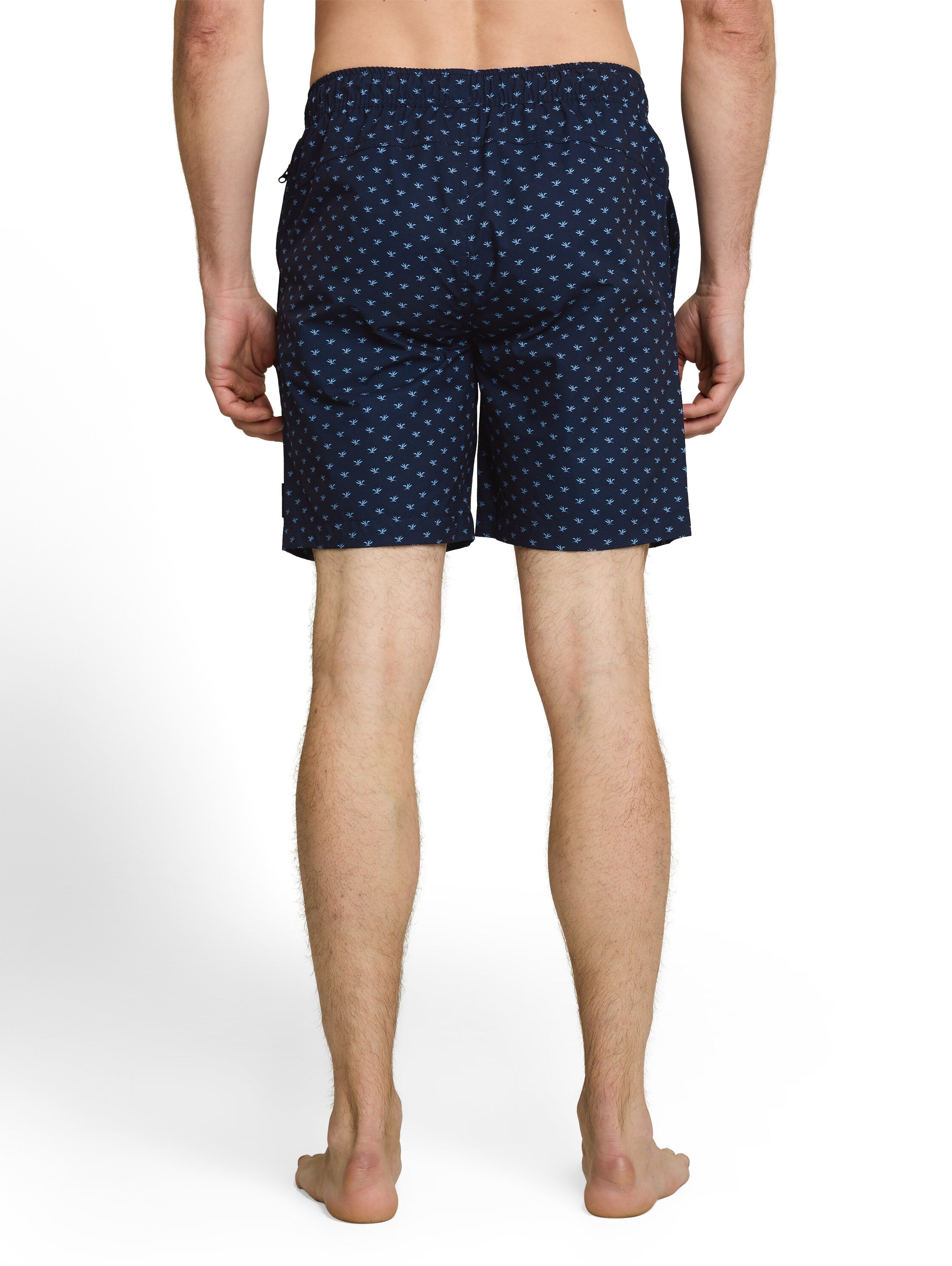 Tom Tailor Navy Regular Fit Swim Short With Design