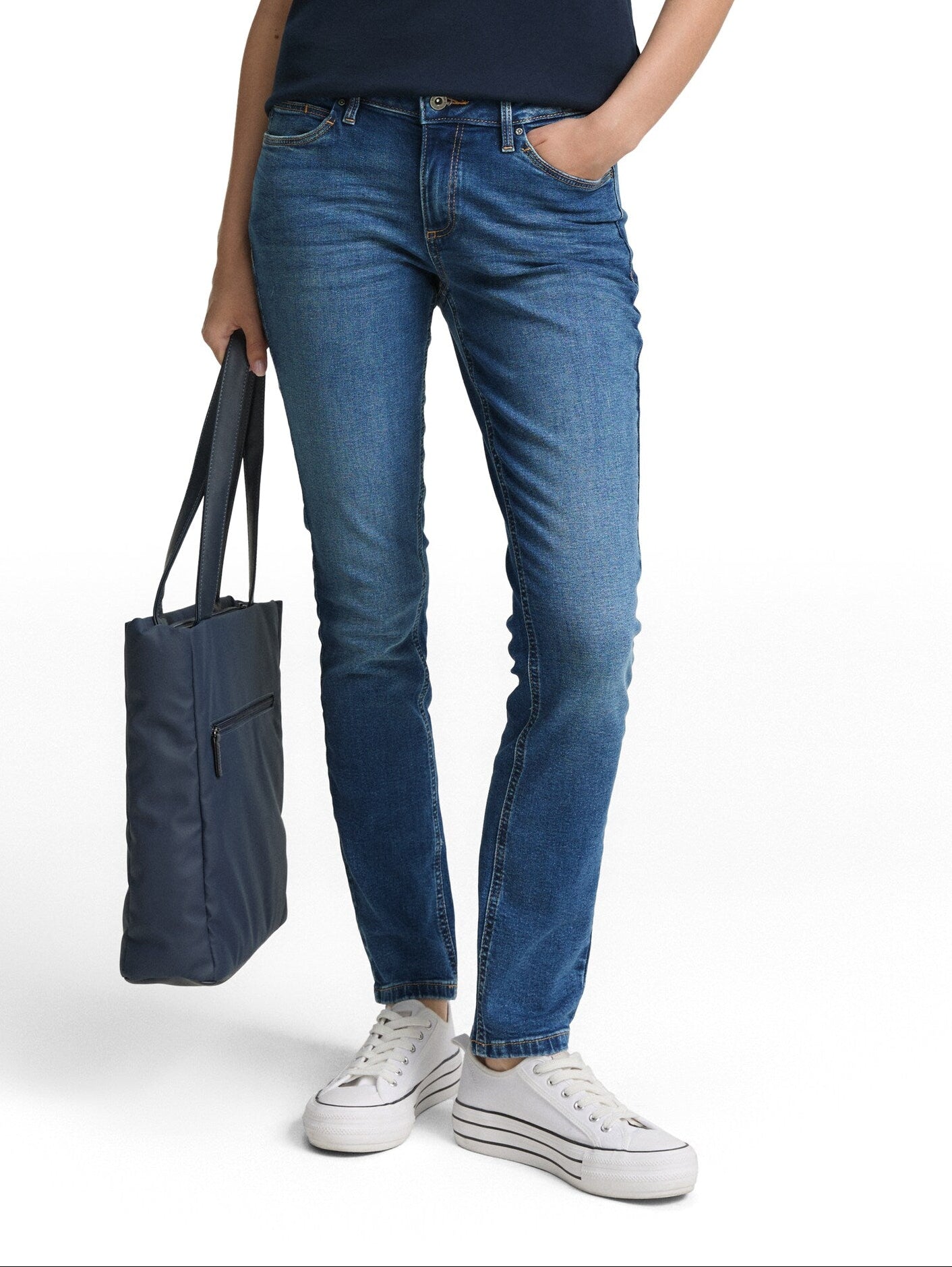 Tom Tailor Clean Mid Stone Blue Slim Denim Jeans