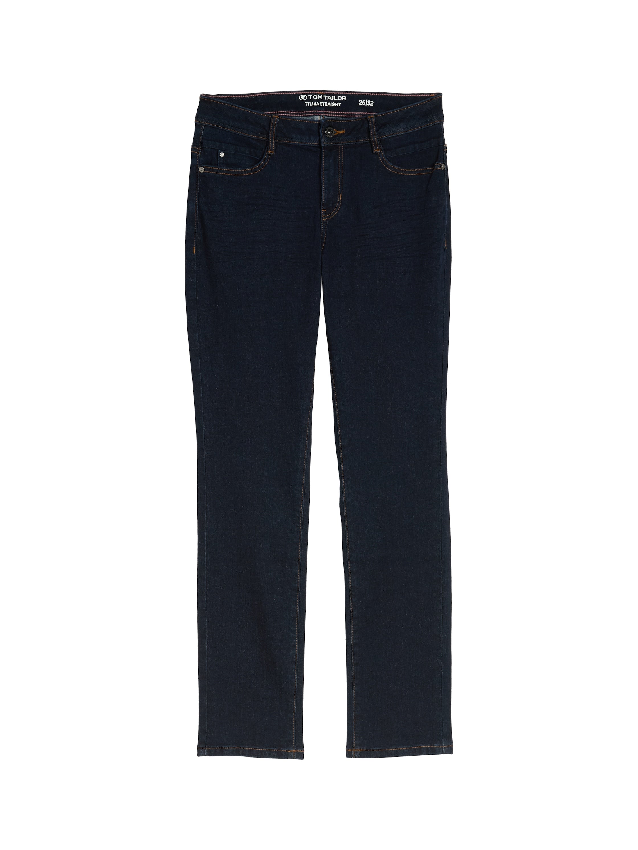 Tom Tailor Rinsed Blue Straight Cropped Denim Jeans