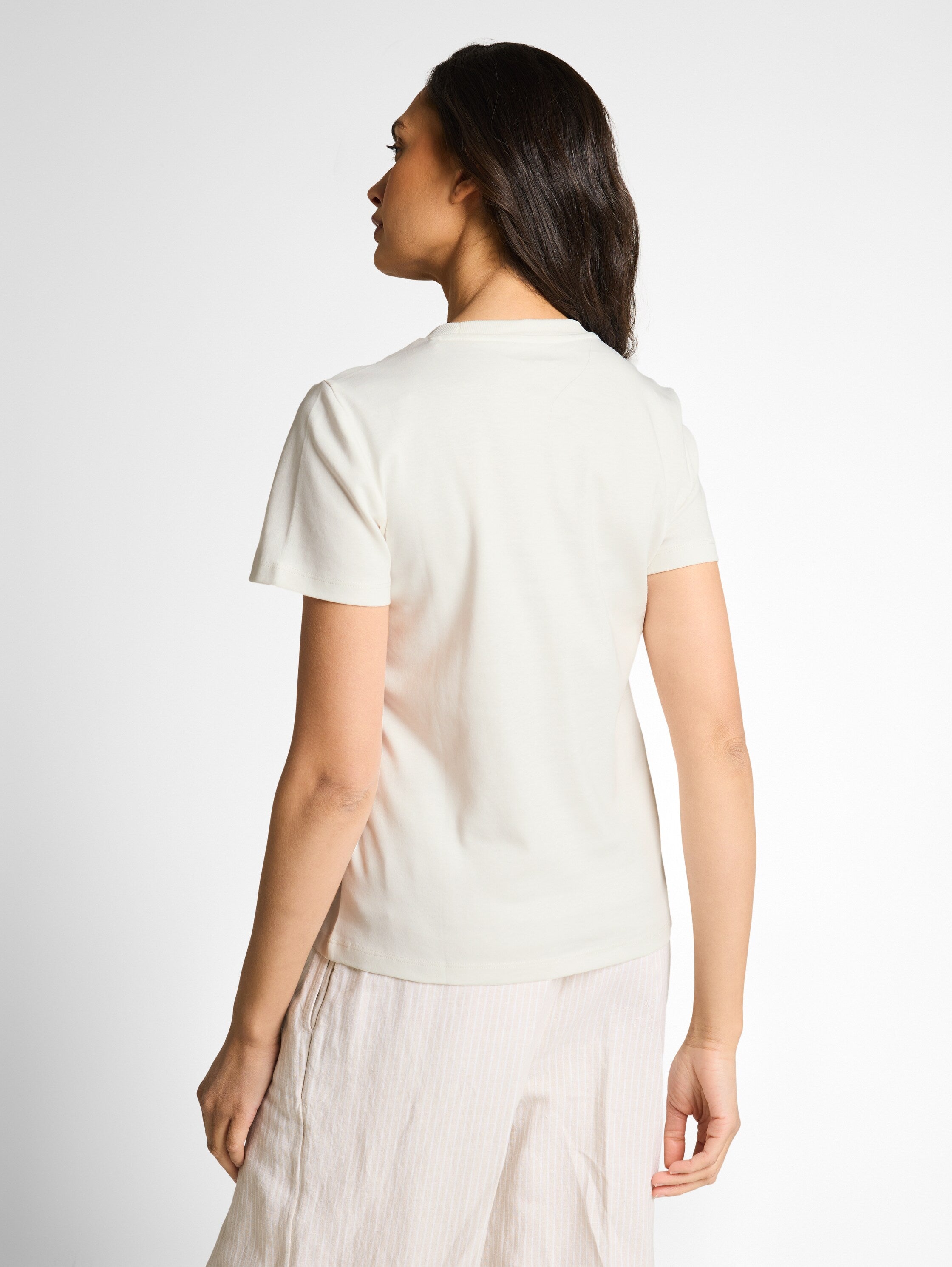 Tom Tailor White Basic Cotton T-Shirt