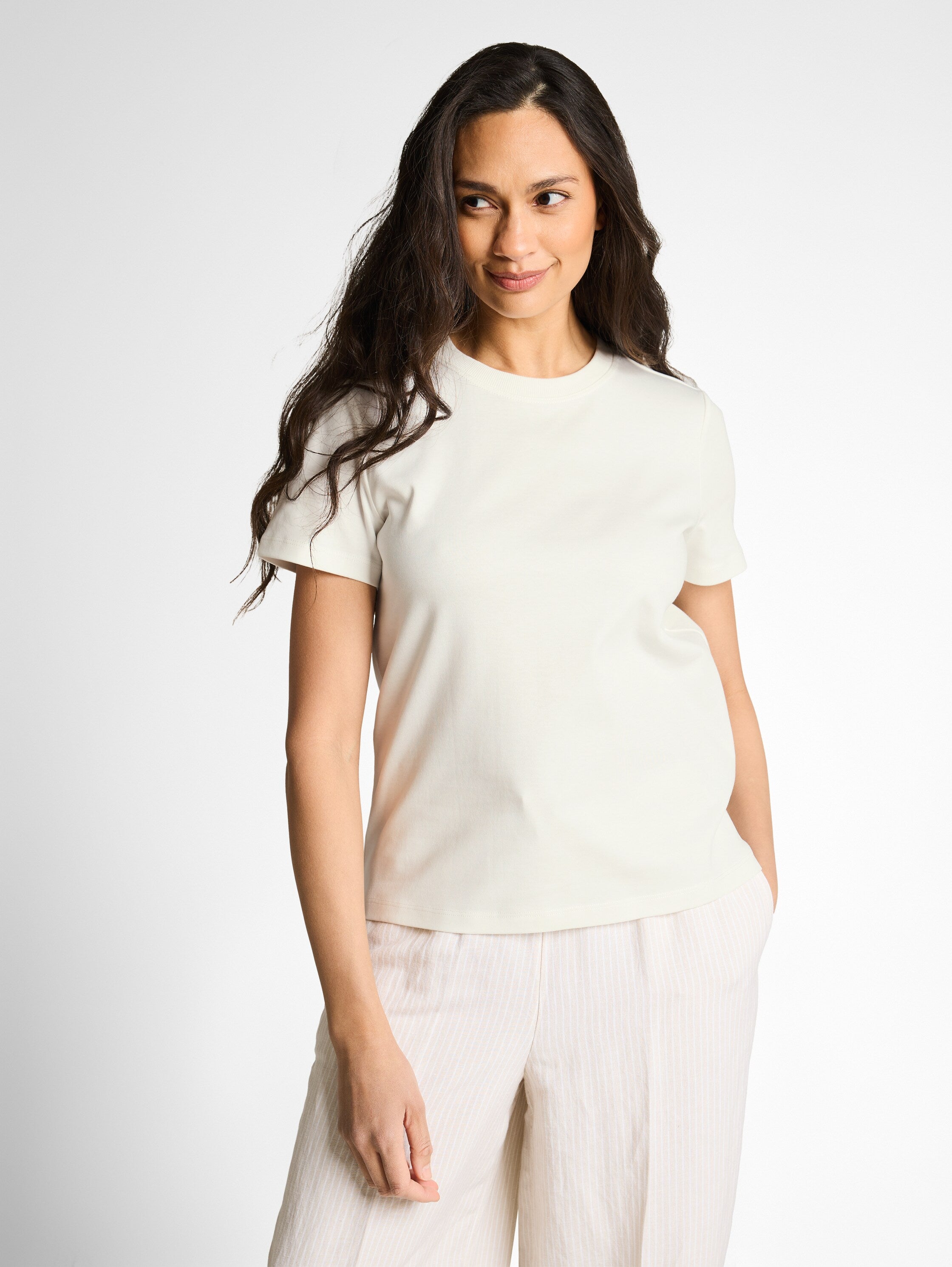 Tom Tailor White Basic Cotton T-Shirt