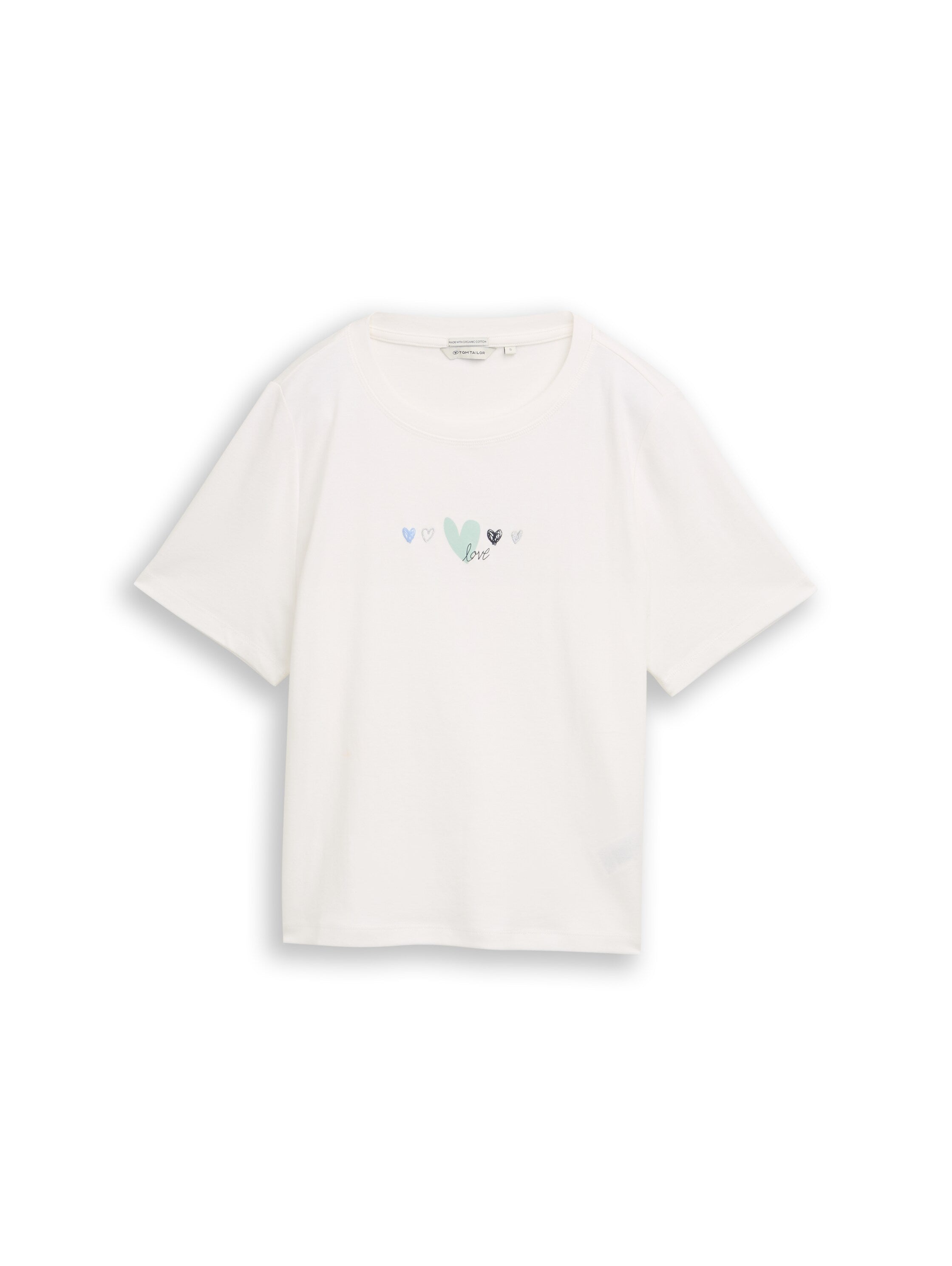 Tom Tailor White T-Shirt With Front Design