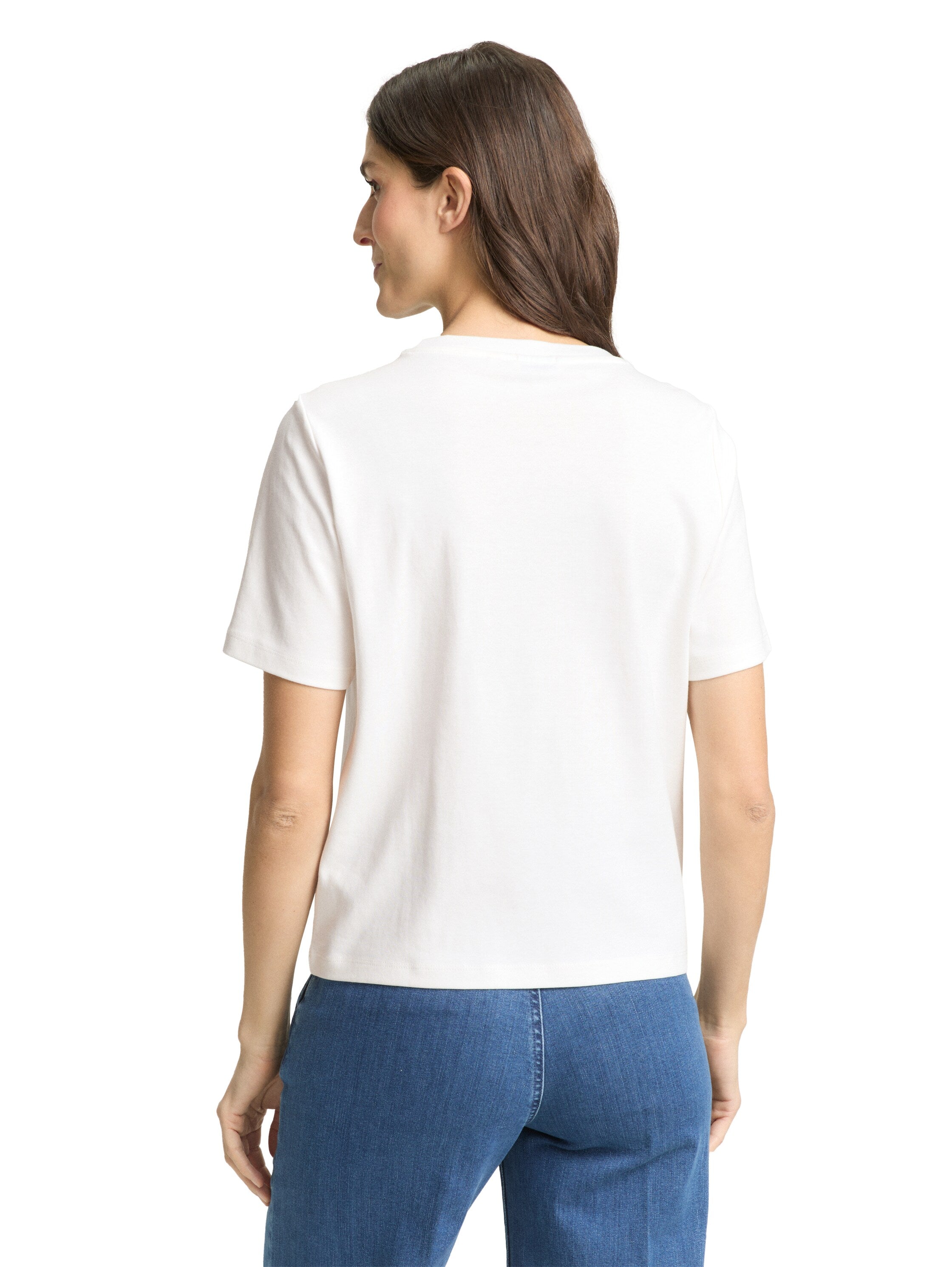 Tom Tailor White T-Shirt With Front Design