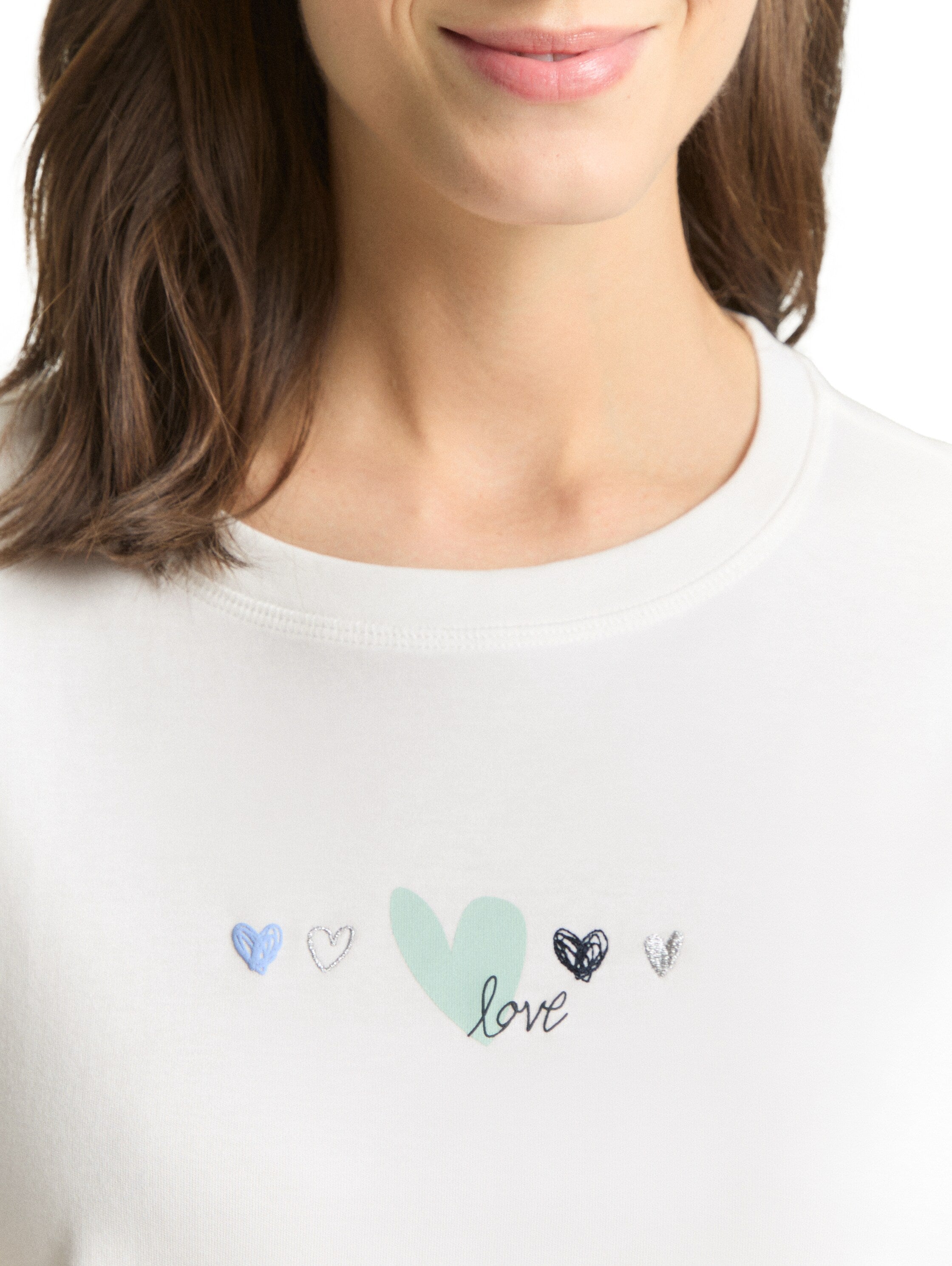 Tom Tailor White T-Shirt With Front Design
