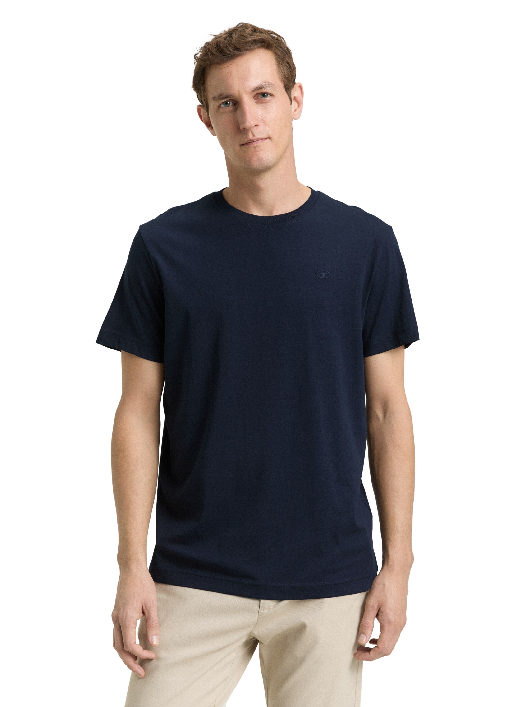 Tom Tailor Navy T-Shirt With Logo