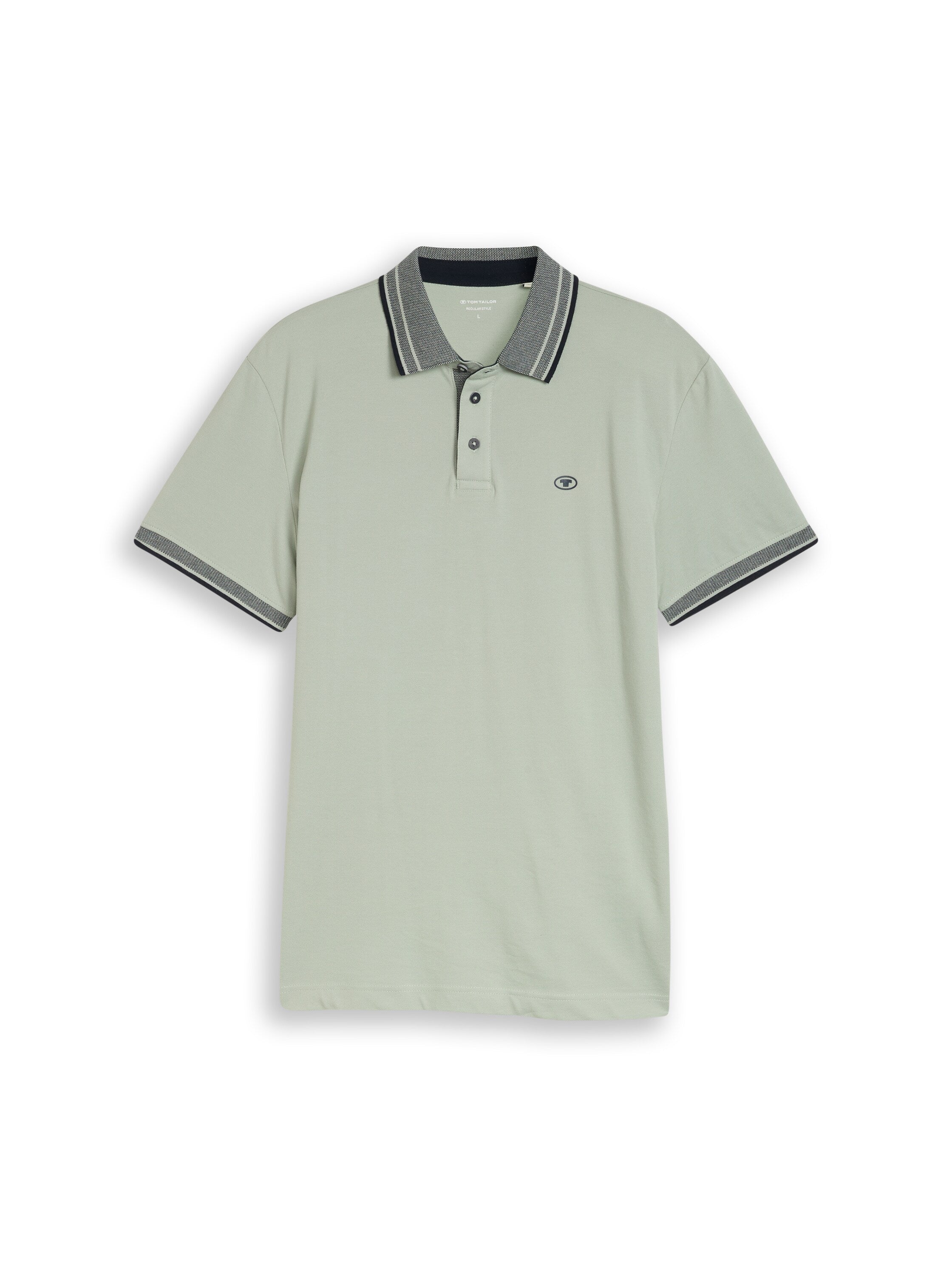 Tom Tailor Mint Polo Shirt With Logo Print