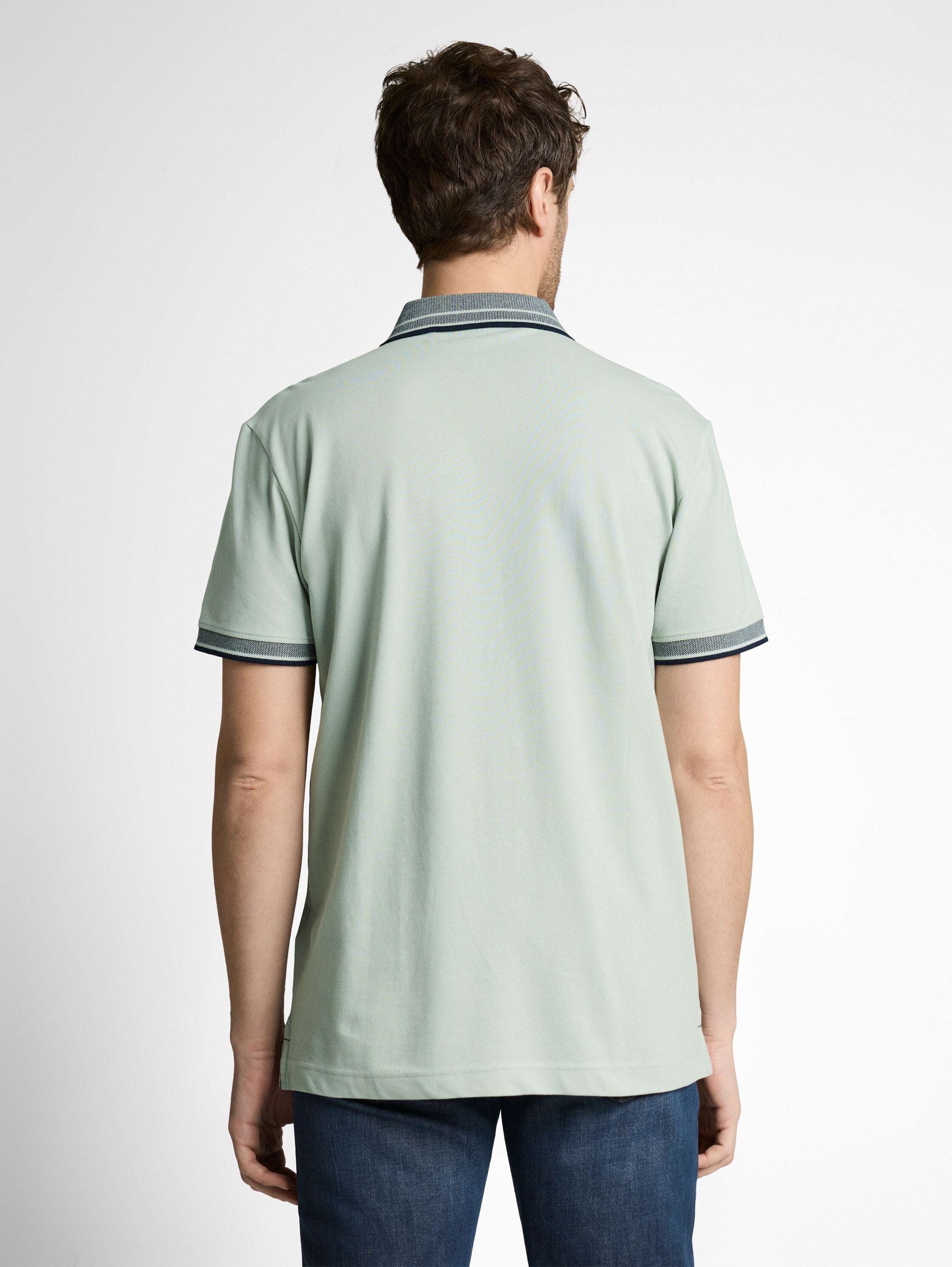 Tom Tailor Mint Polo Shirt With Logo Print