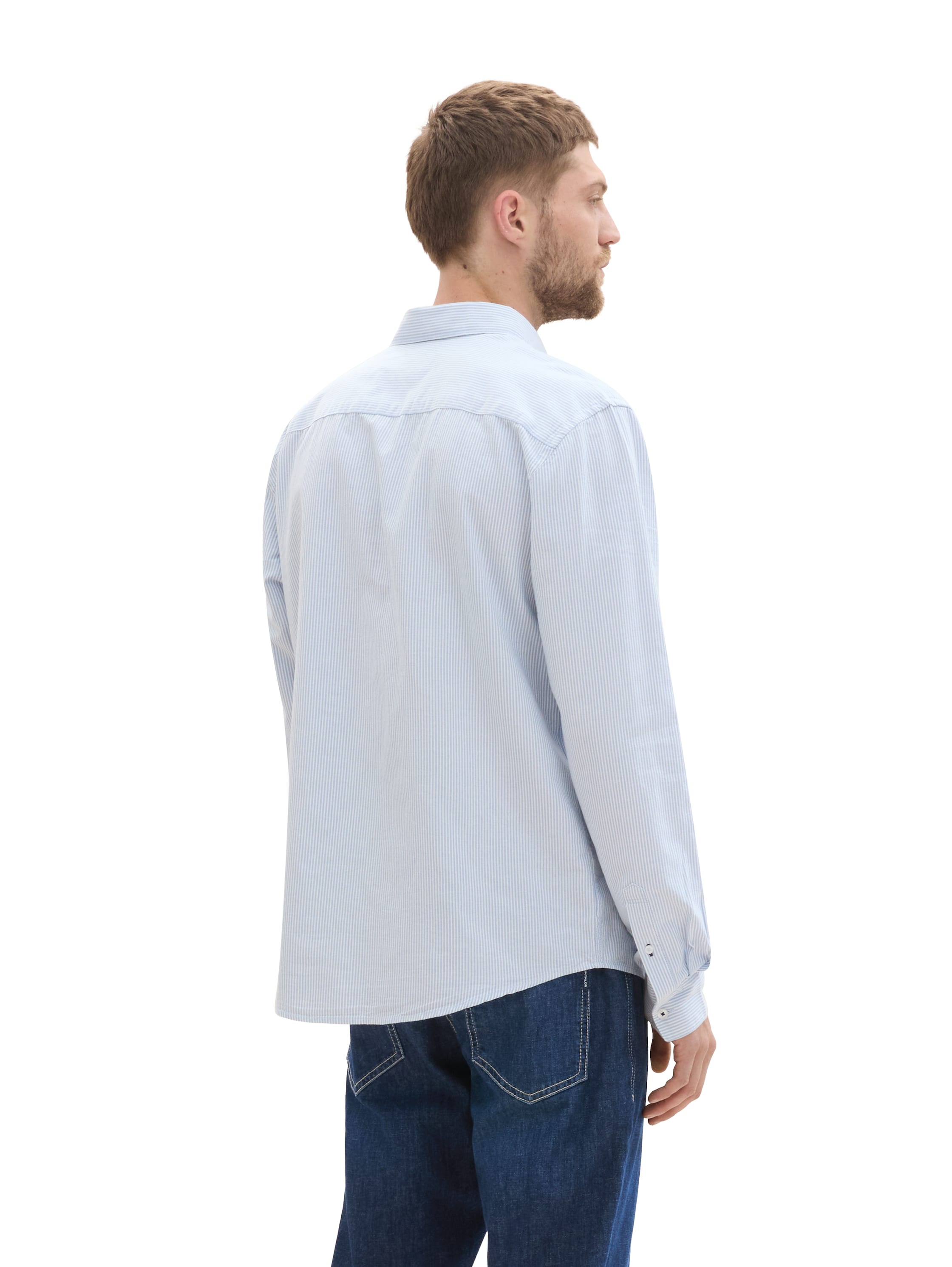 Tom Tailor Regular Fit Light Blue Shirt with Breast Pocket