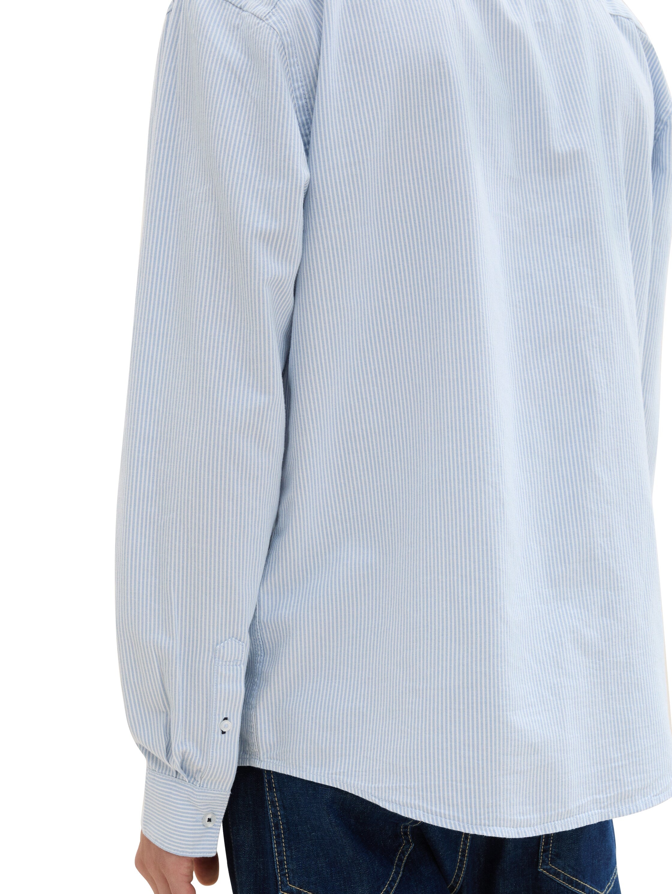 Tom Tailor Regular Fit Light Blue Shirt with Breast Pocket