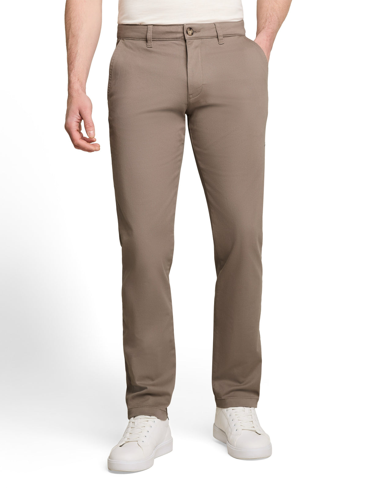 Tom Tailor Driftwood Taupe Regular Fit Chino Pants