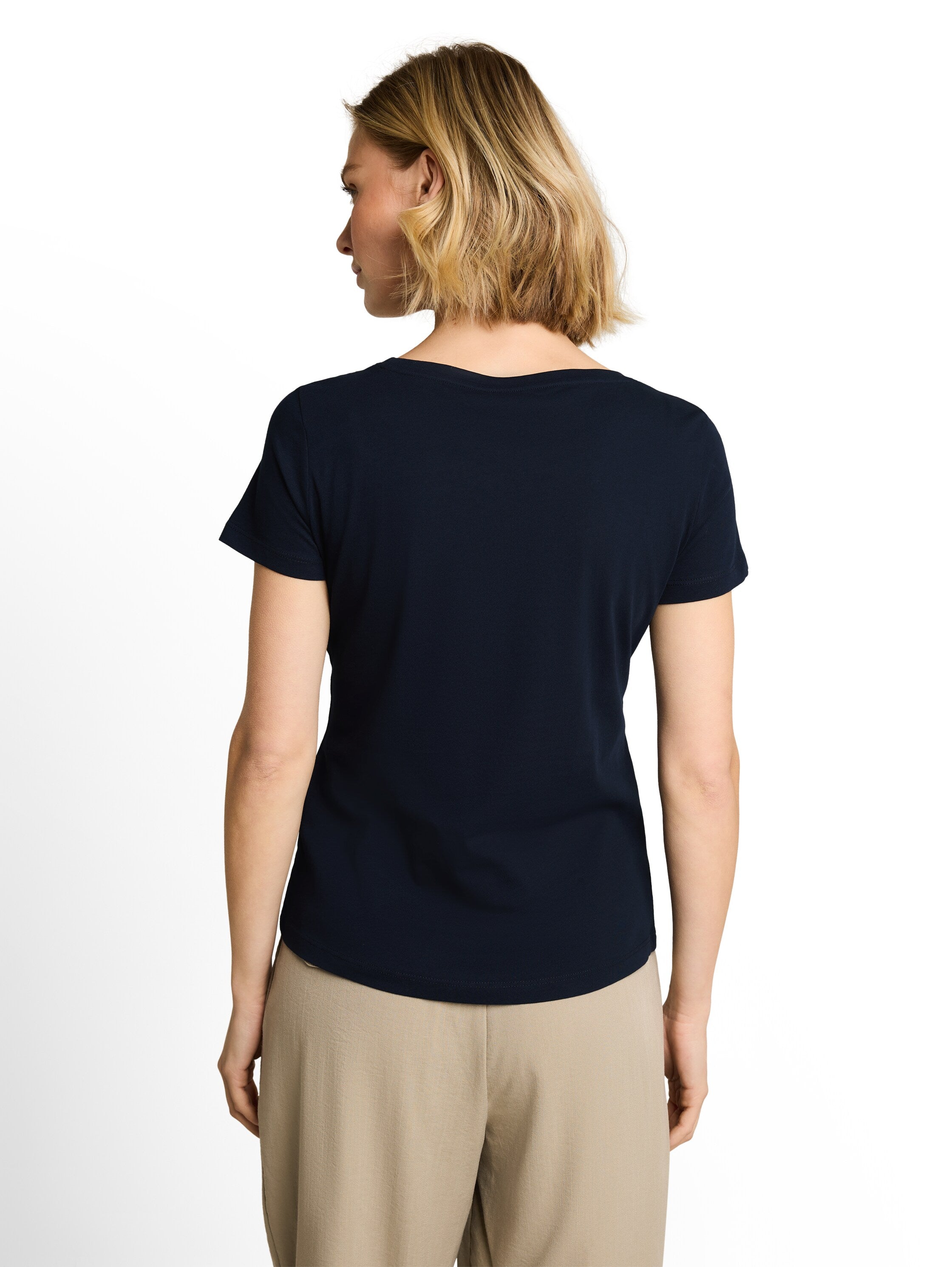 Tom Tailor Sky Captain Blue T-shirt With Glitter Logo