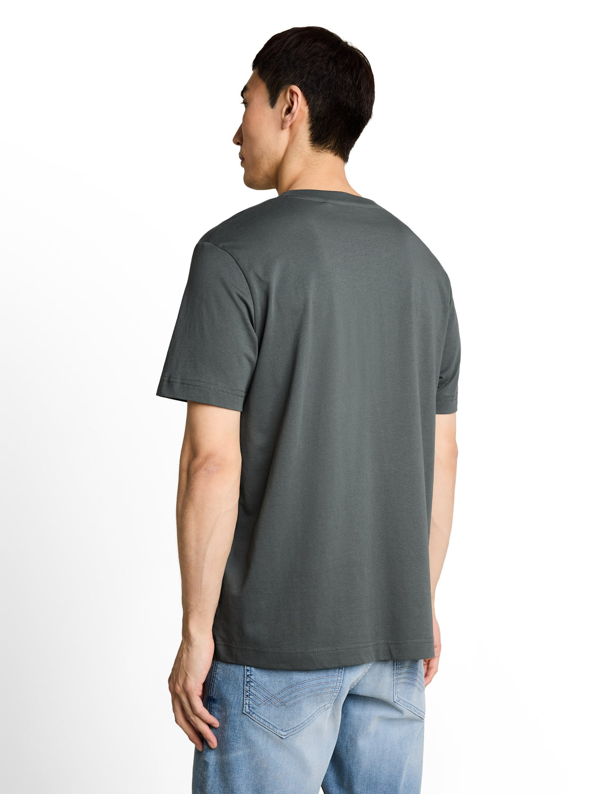 Tom Tailor Darkest Olive Short Sleeved T-Shirt With Front Design