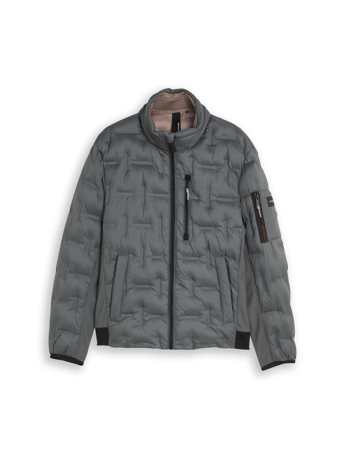 Tom Tailor Darkest Olive Water-Repellent Jacket With Stow-Away Hood
