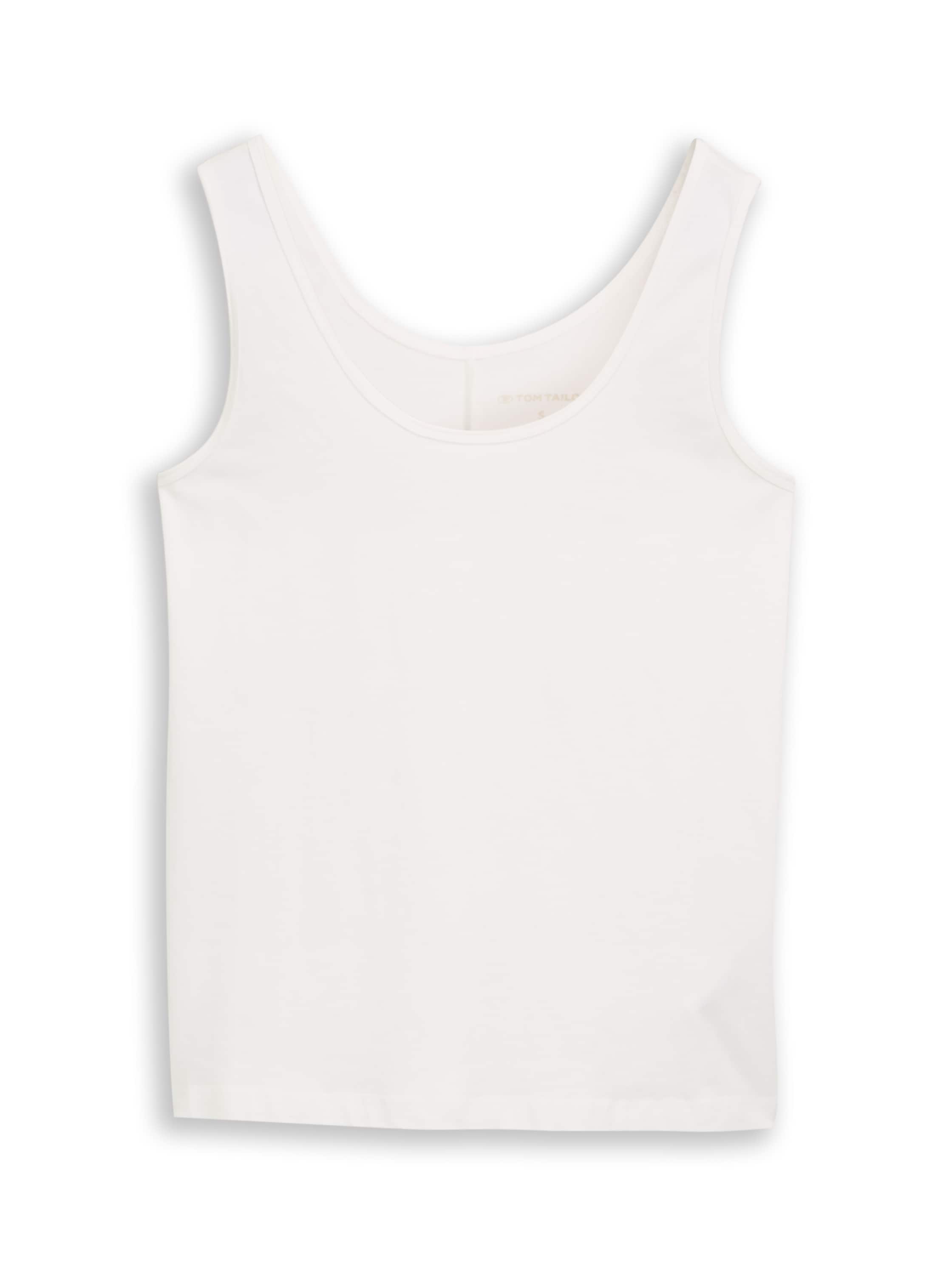 Tom Tailor White Basic Top