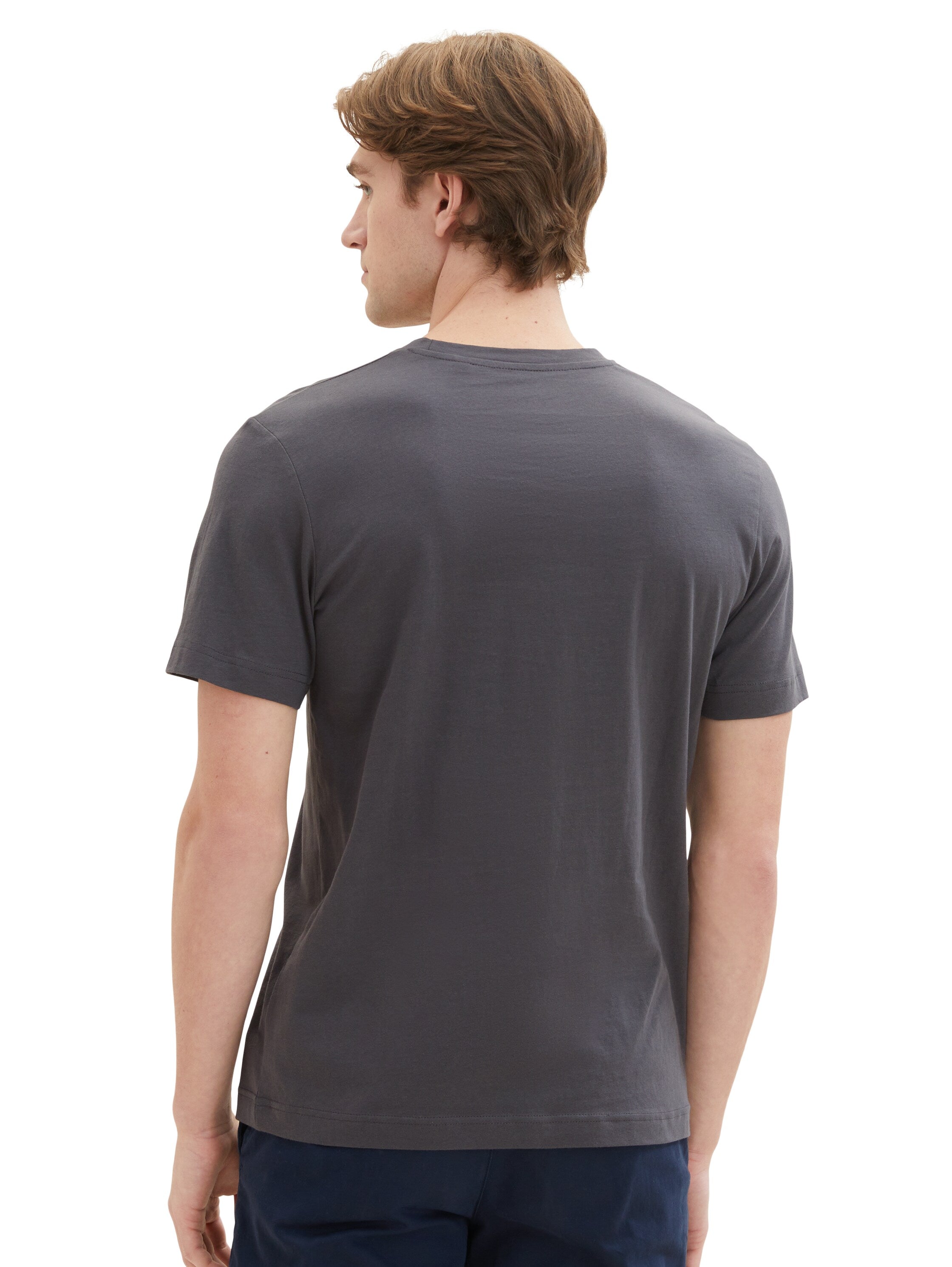 Tom Tailor Tarmac Grey Printed T-Shirt