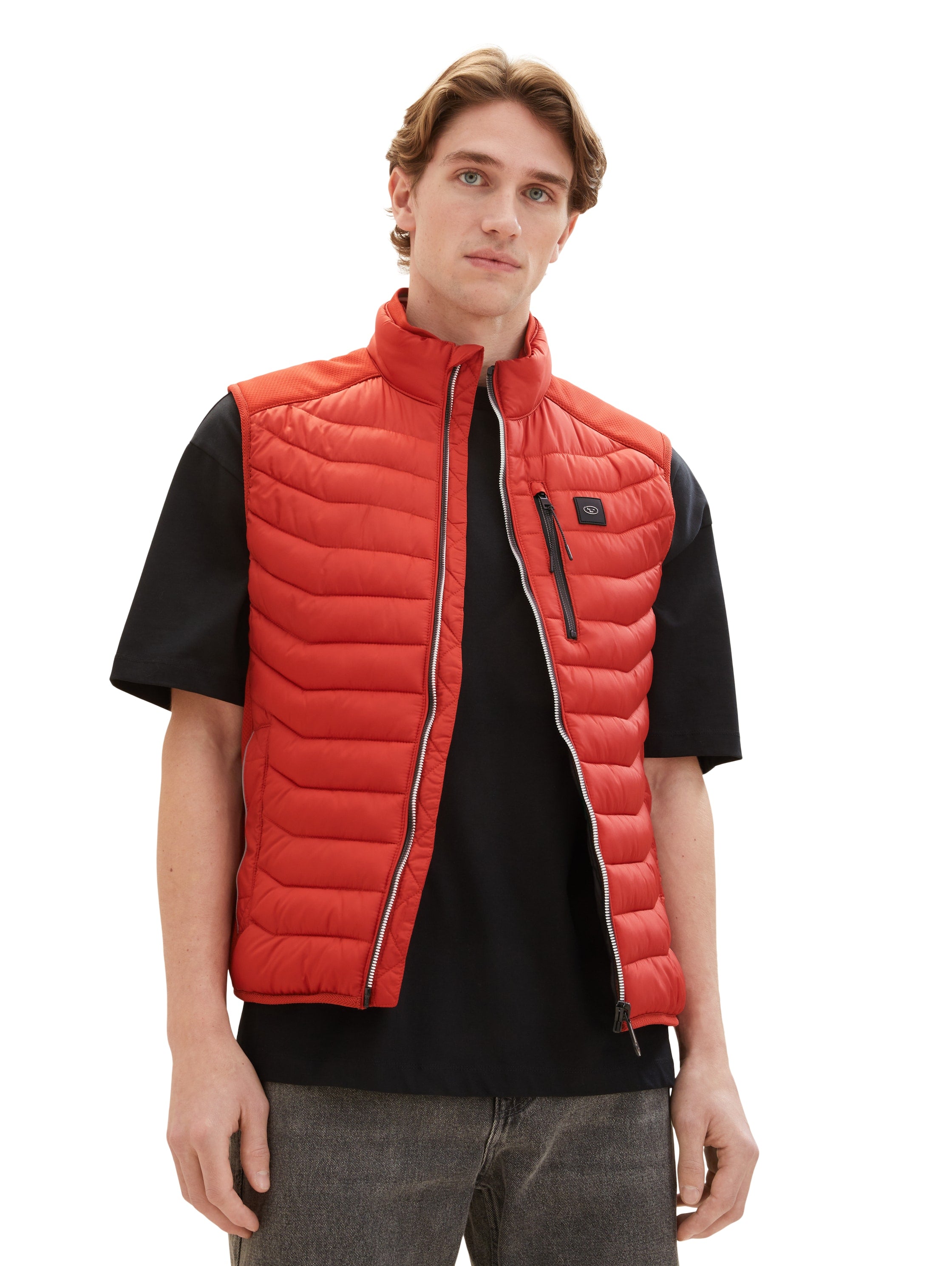 Tom Tailor Orange Hybrid Vest