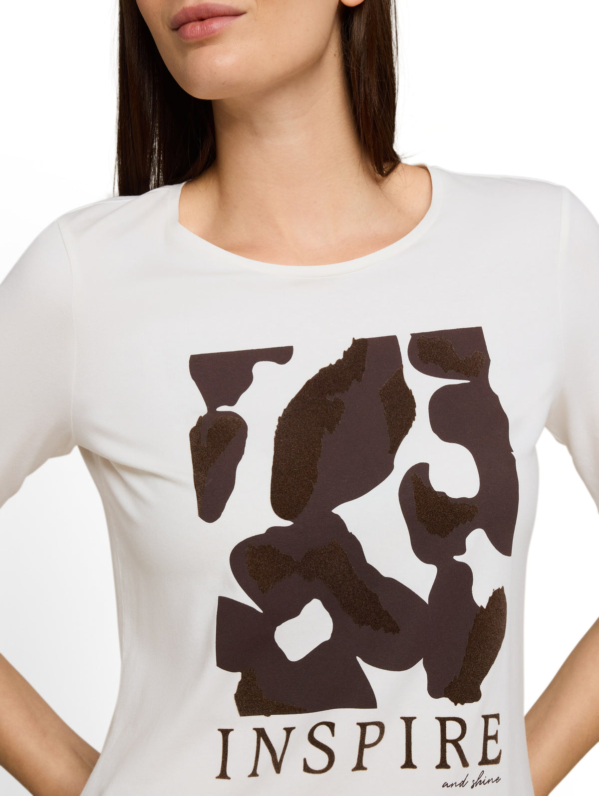 Tom Tailor White Slim-fit T-shirt With Print