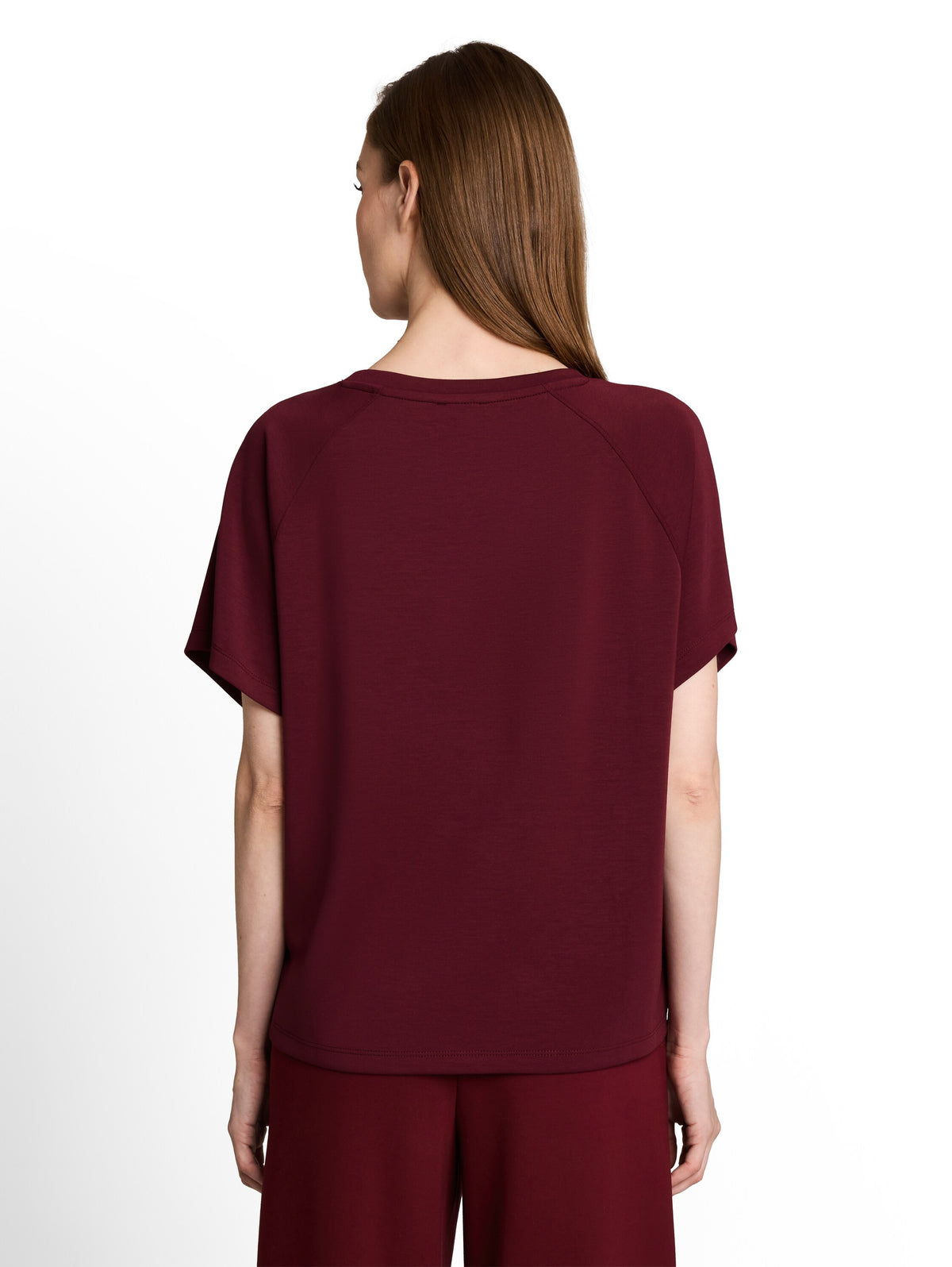 Tom Tailor Purple Scuba T-shirt With Lettering
