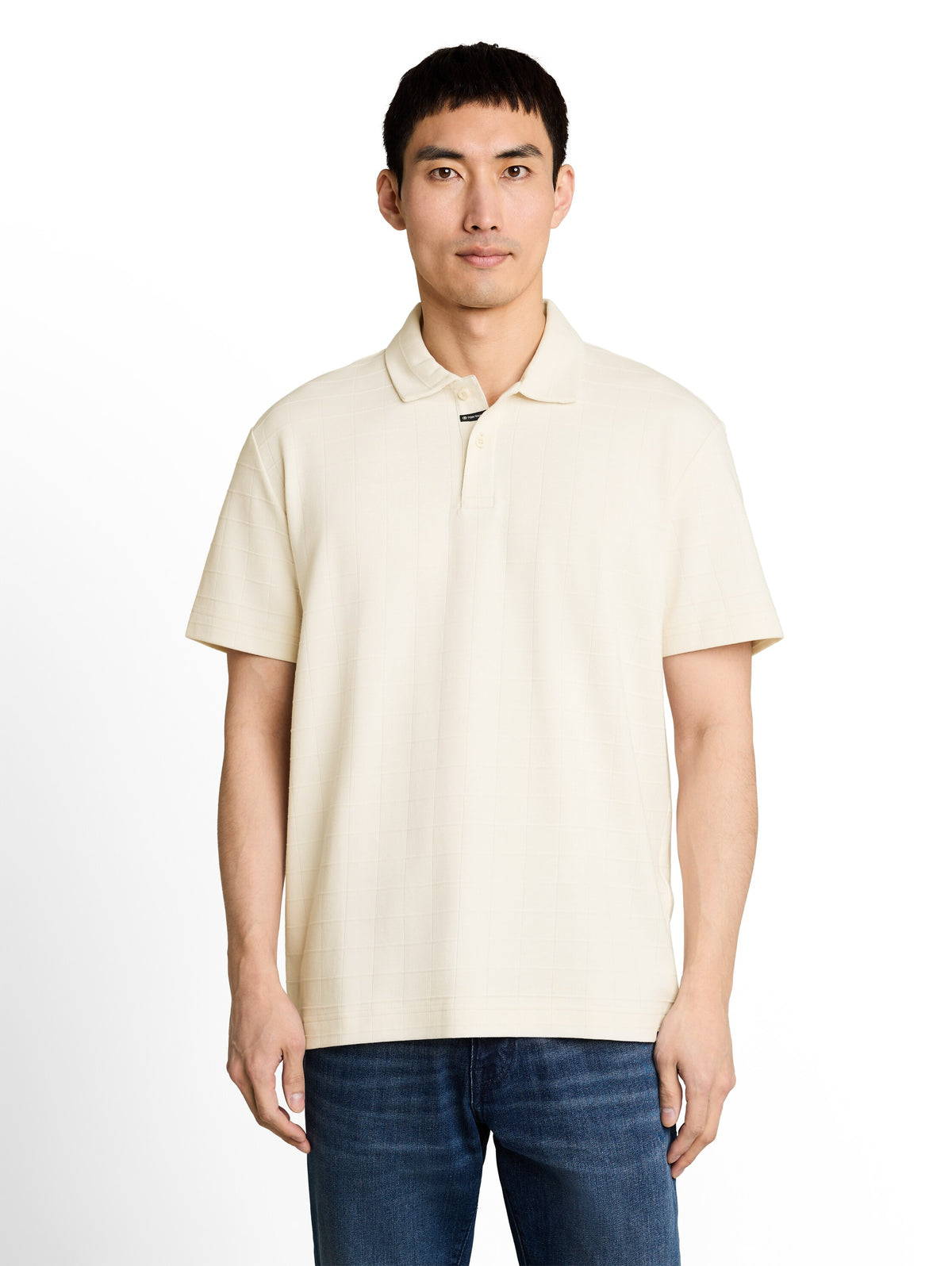Tom Tailor Gardenia White Short Sleeved Polo