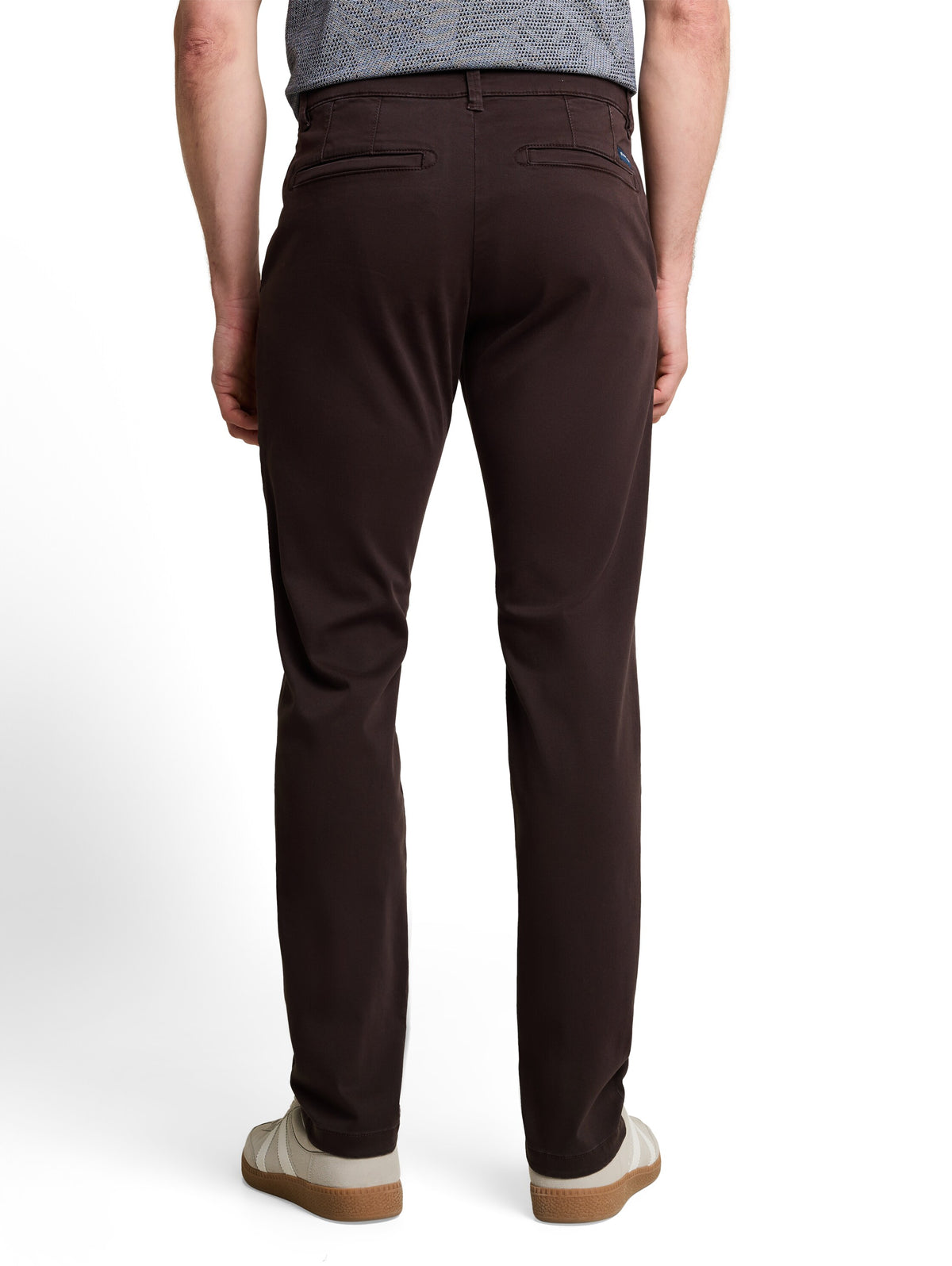 Tom Tailor Brown TTSIMON SLIM Washed-Look Chino Trousers Pant