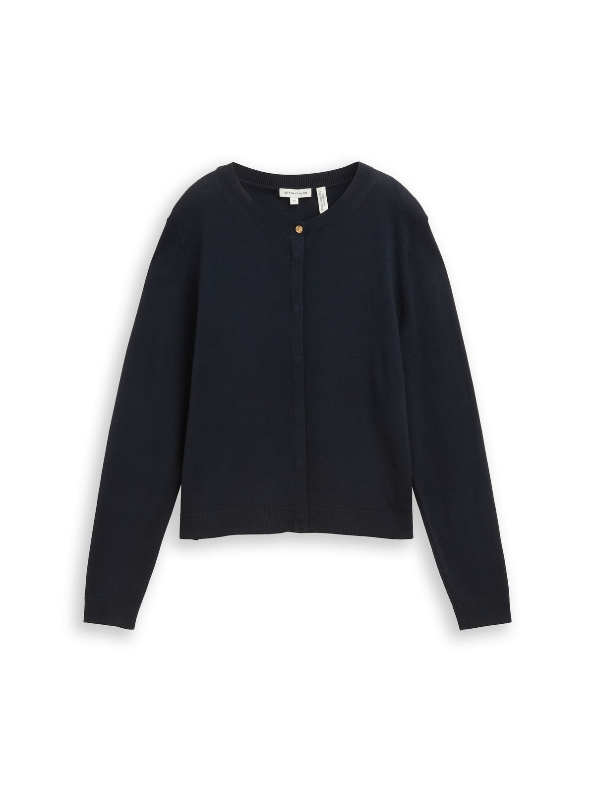 Tom Tailor Navy Cardigan with Concealed Button Placket