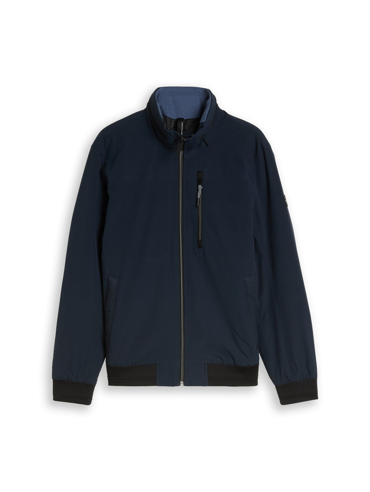 Tom Tailor Sky Captain Blue Blouson Jacket with Stow-Away Hood
