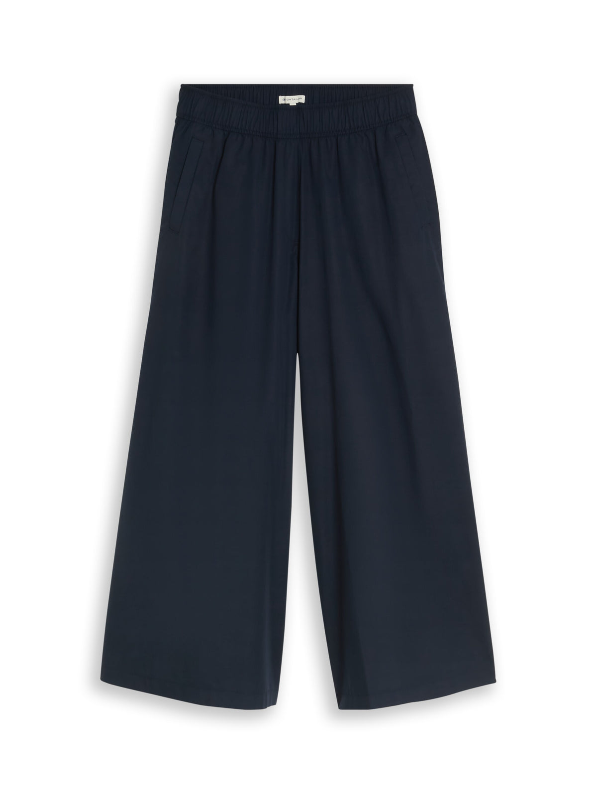 Tom Tailor Sky Captain Blue Cropped Wide-Leg Trousers