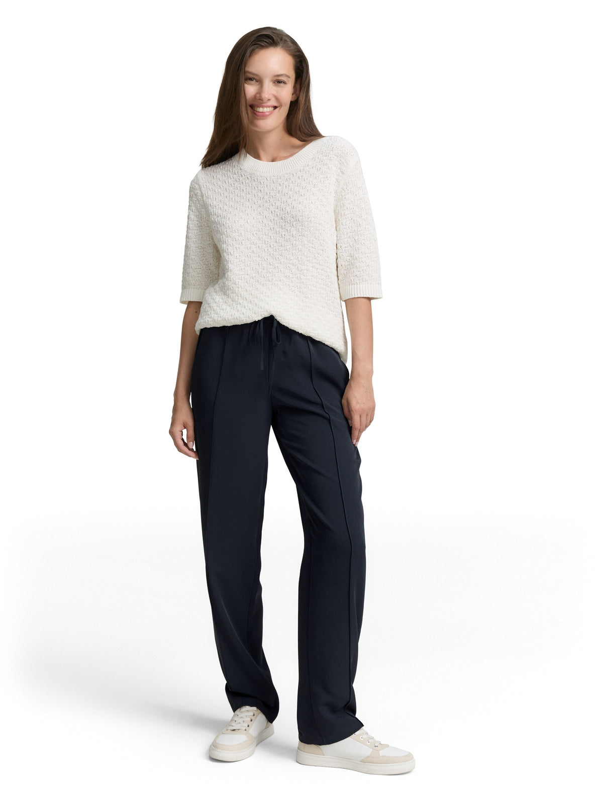 Tom Tailor Navy Loose Straight Pants