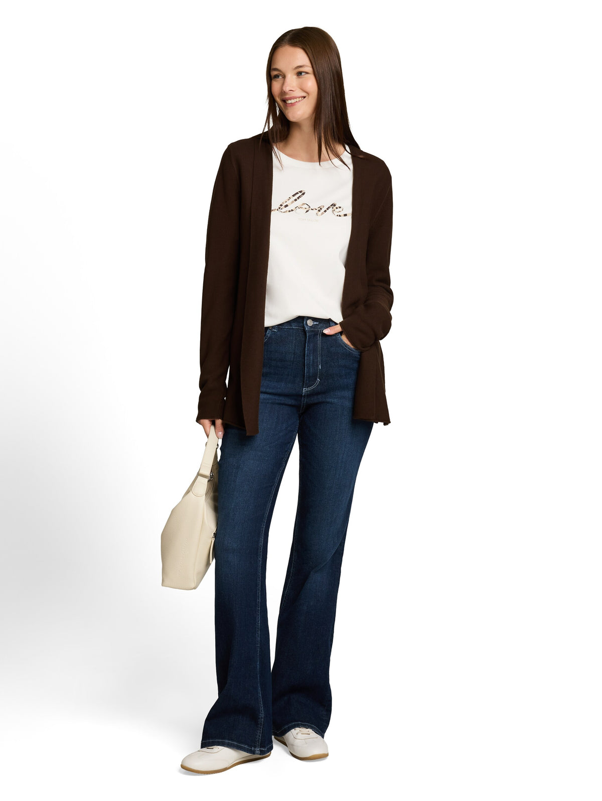 Tom Tailor Brown Cotton Cardigan