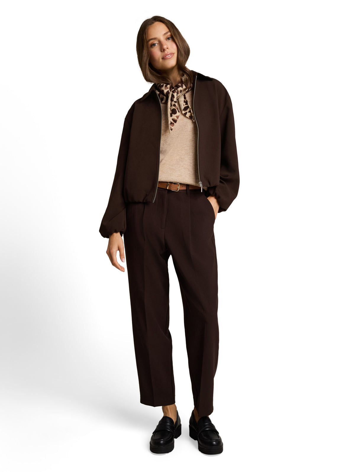 Tom Tailor Brown Loose fit blouson jacket