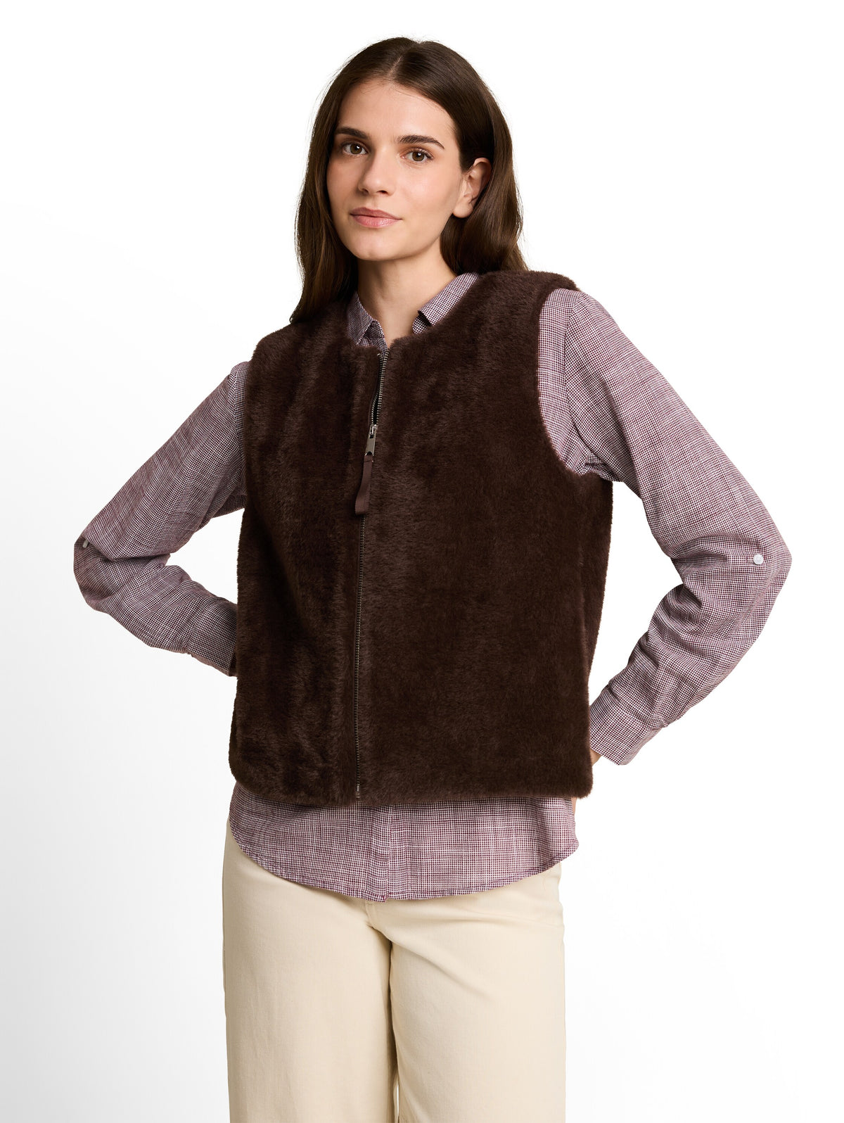 Tom Tailor Brown Gilet with Pockets