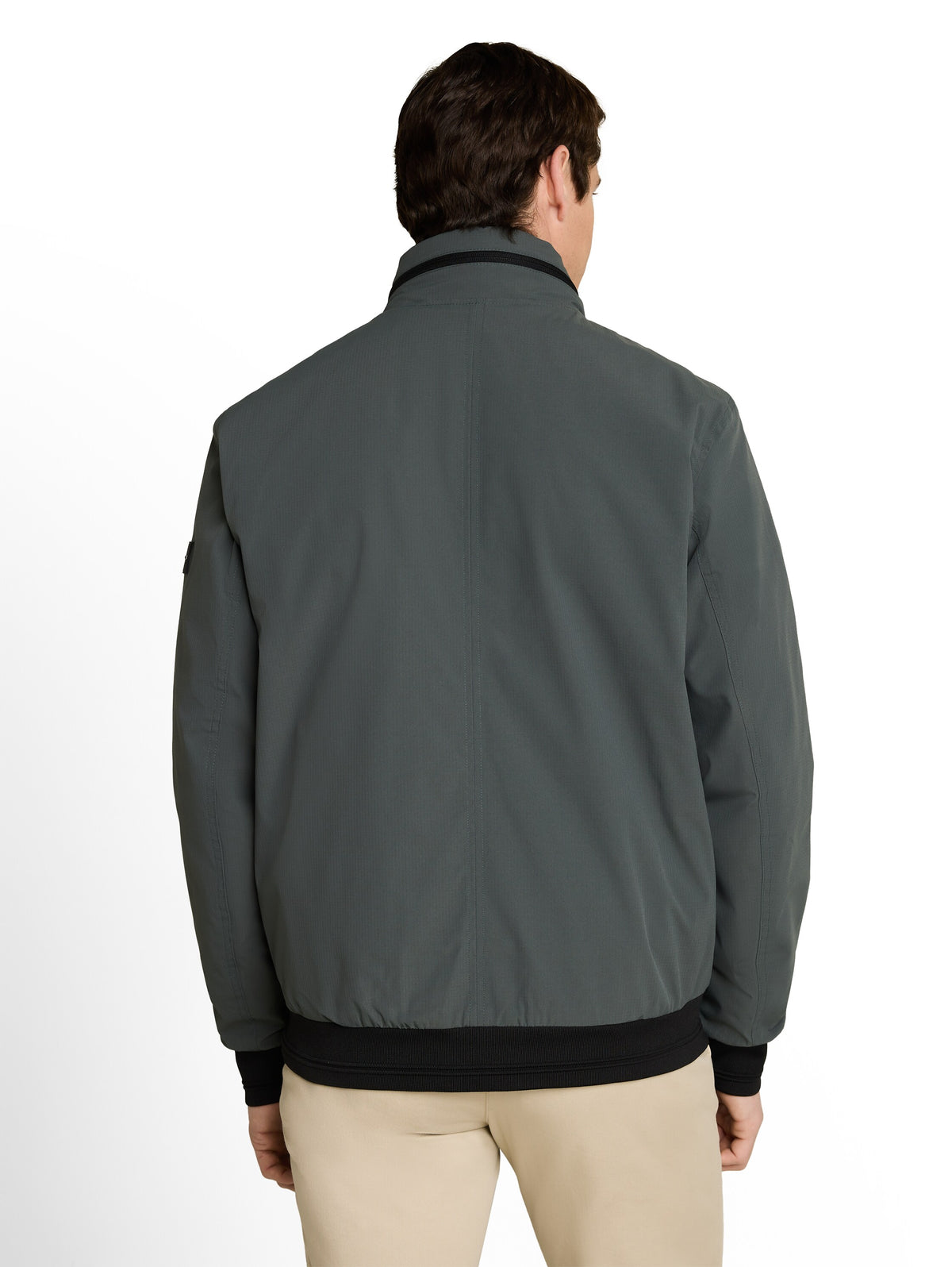 Tom Tailor Darkest Olive Blouson Jacket with Stow-Away Hood